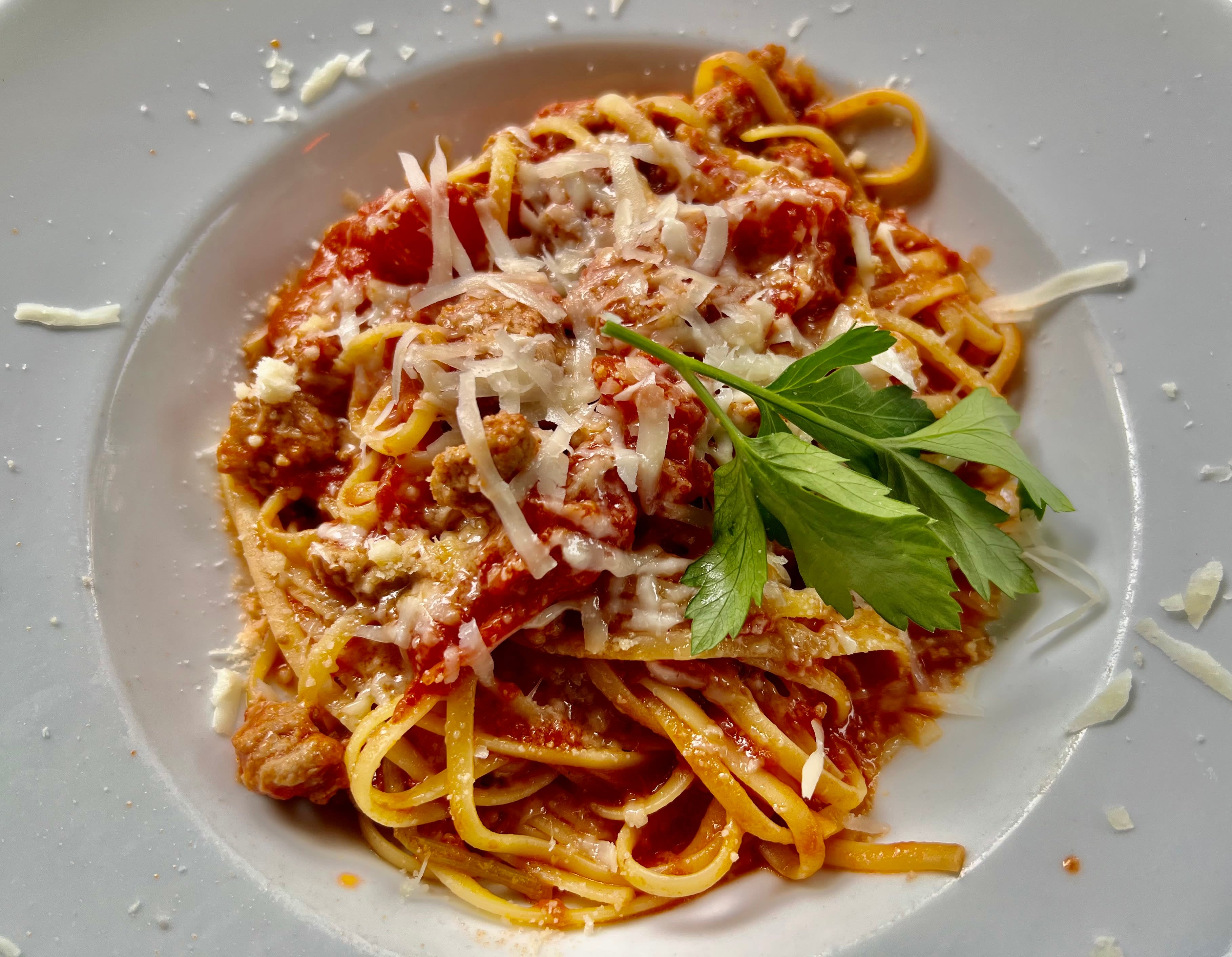 Varm og mettende pasta.