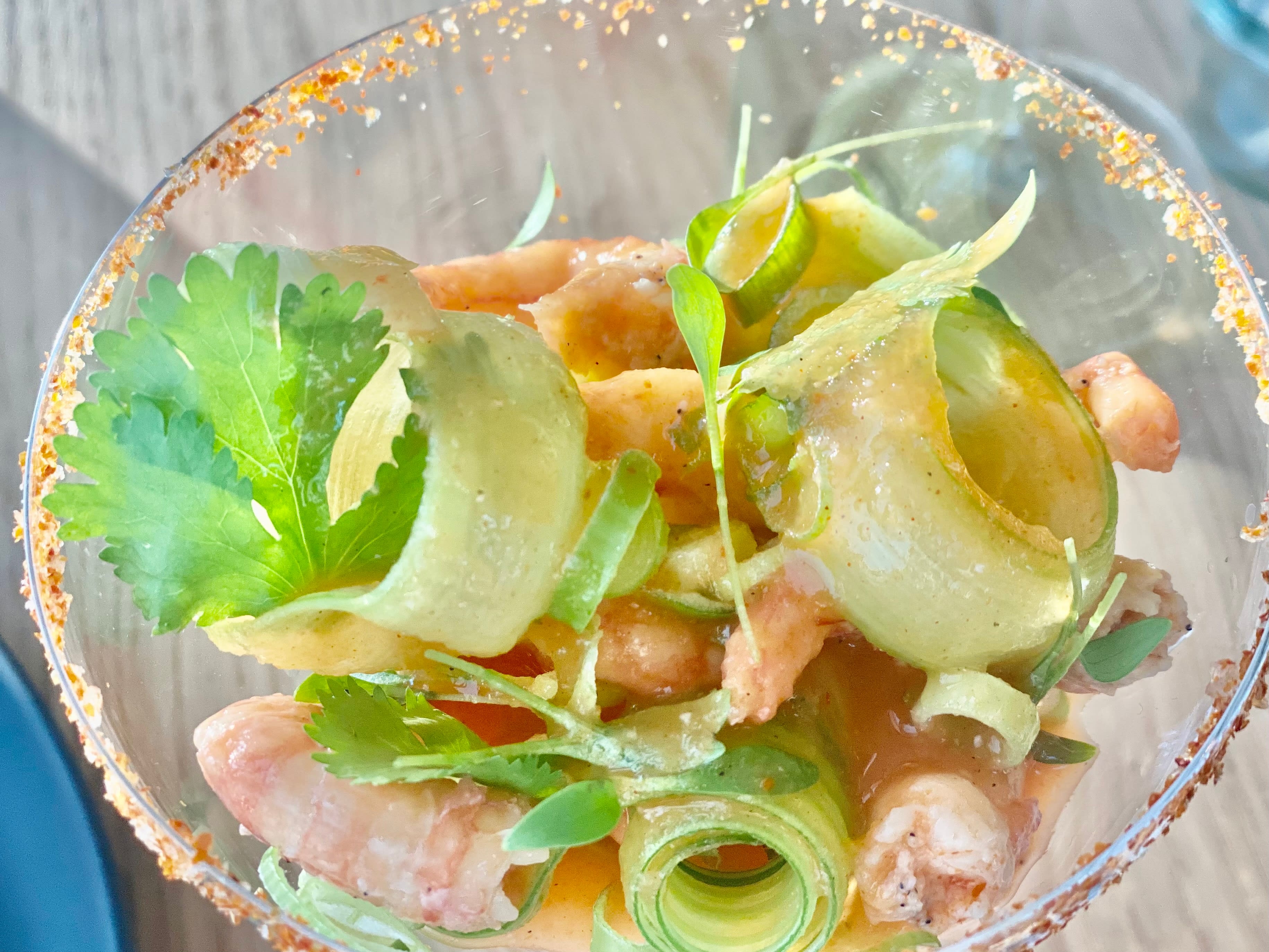 Mexicansk vri på den klassiske rekecocktailen. 