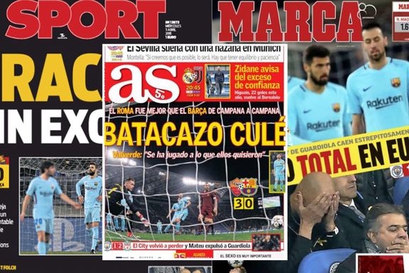 Slik reagerer spanske aviser etter Barcelonas sensasjonstap: – Total kollaps