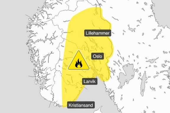 Farevarsel for skogbranner på Østlandet. Onsdag kan det bli enda tørrere.
