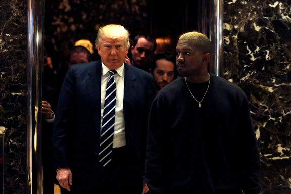 Donald Trump og Kanye West: «Bare venner»