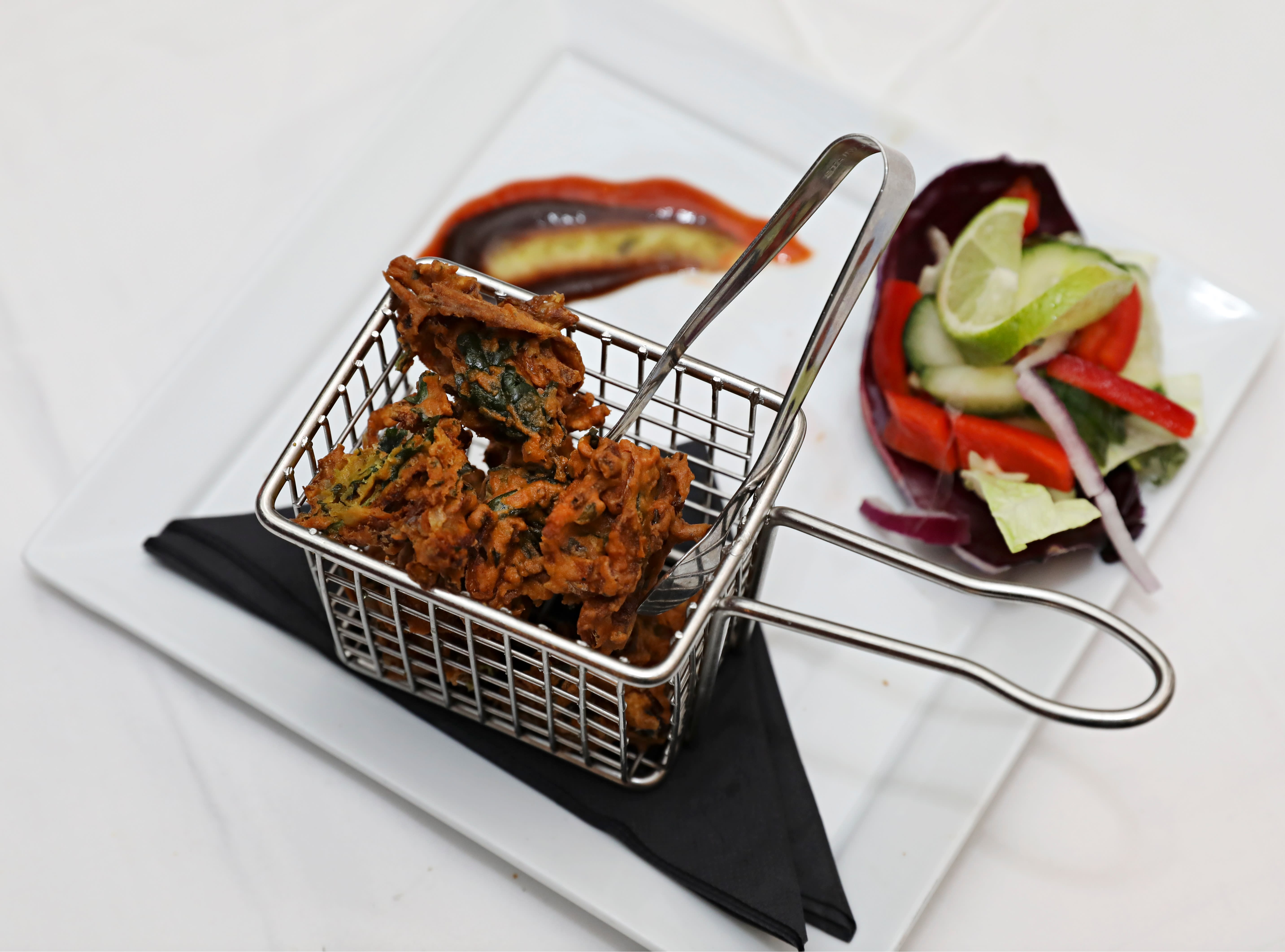 Friterte grønnsaker er godt forrettsnacks.