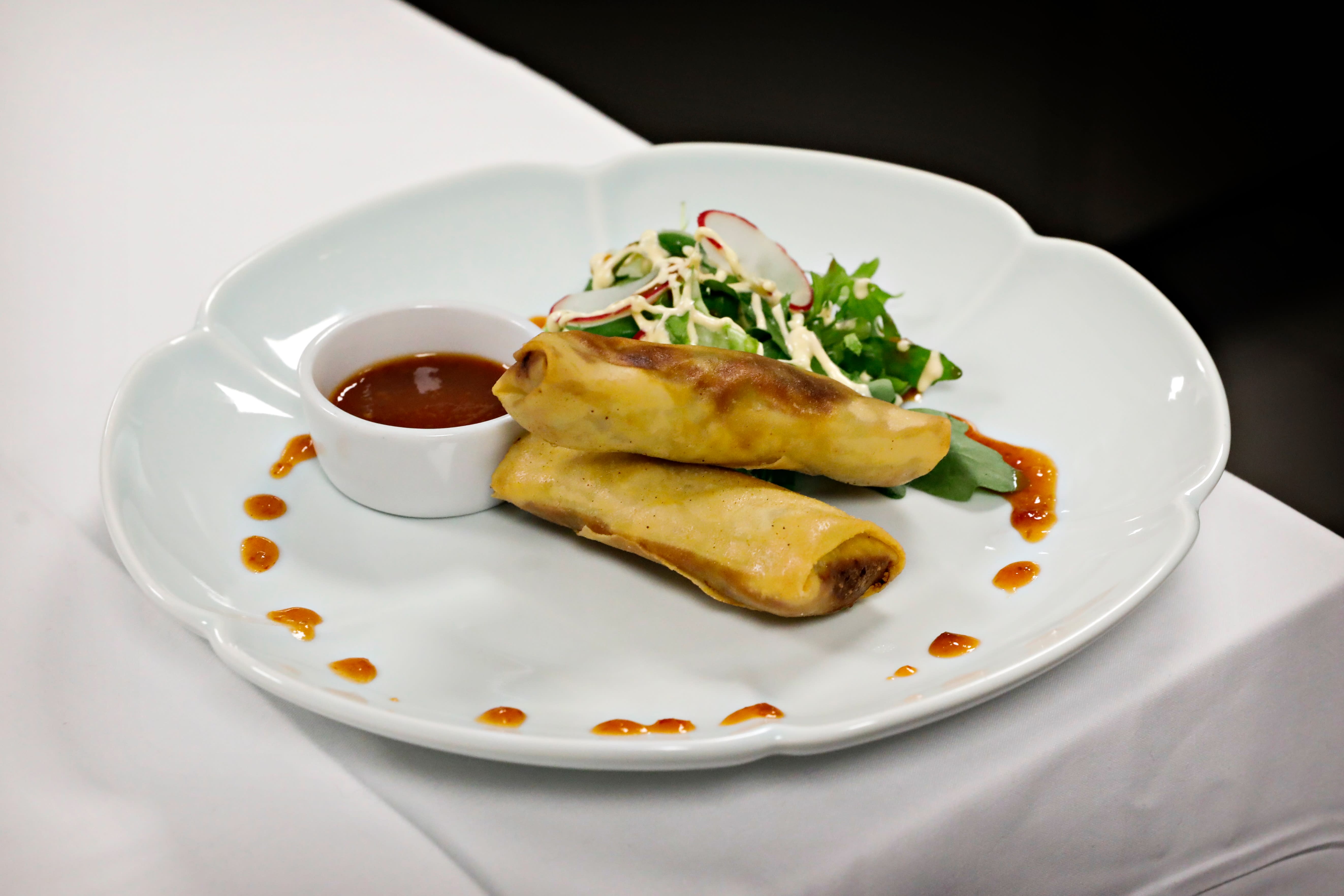 Vårrullene på Shanghai 2K18 er OK, men ikke imponerende.