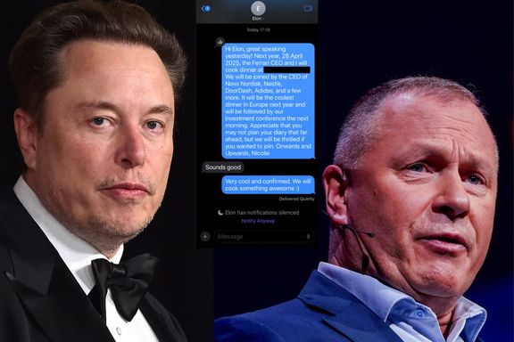 Nicolai Tangen inviterte Elon Musk til Oslo: – Vil bli den kuleste middagen i Europa
