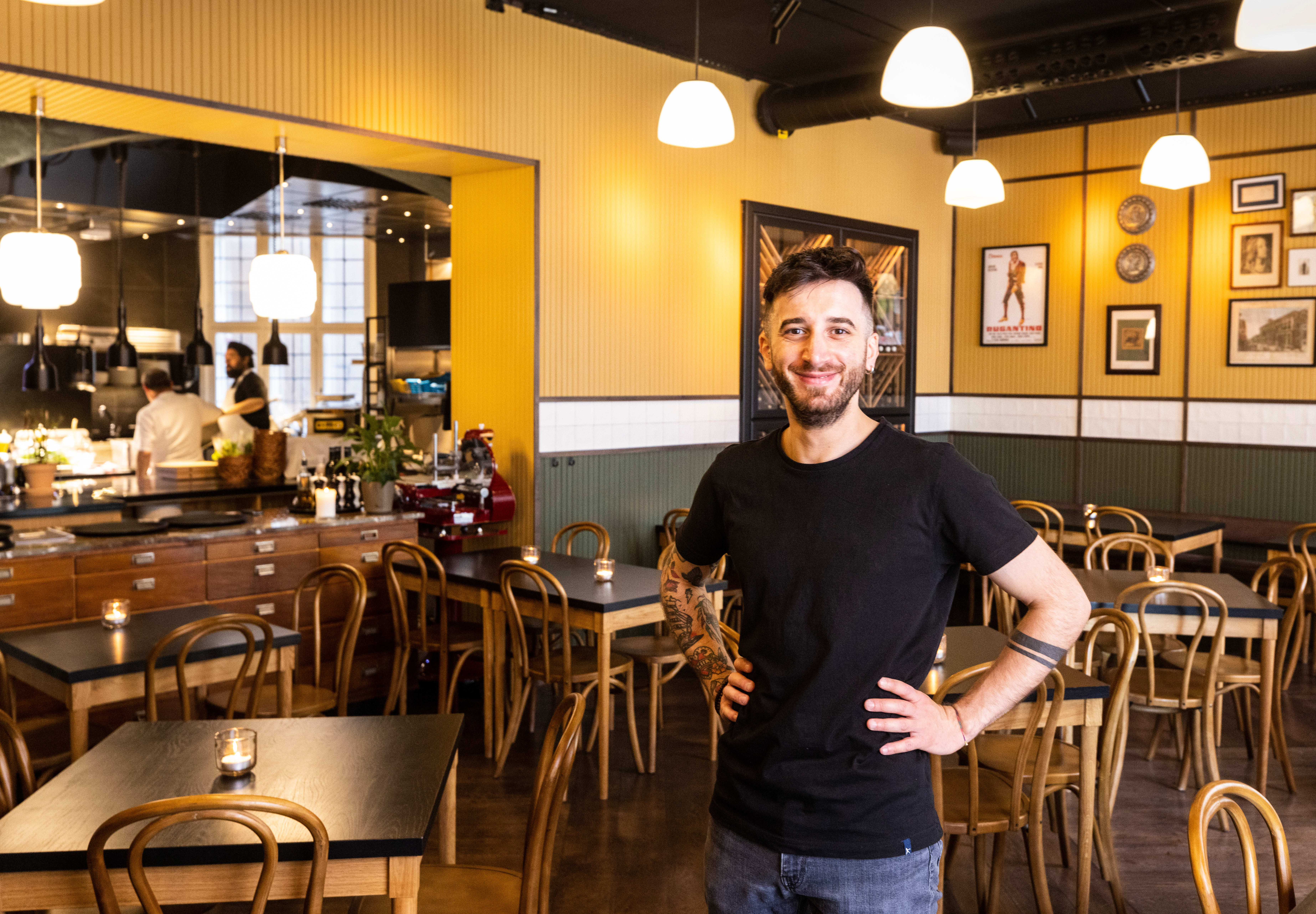 Luca Di Sabantonio er daglig leder på Rugantino. 