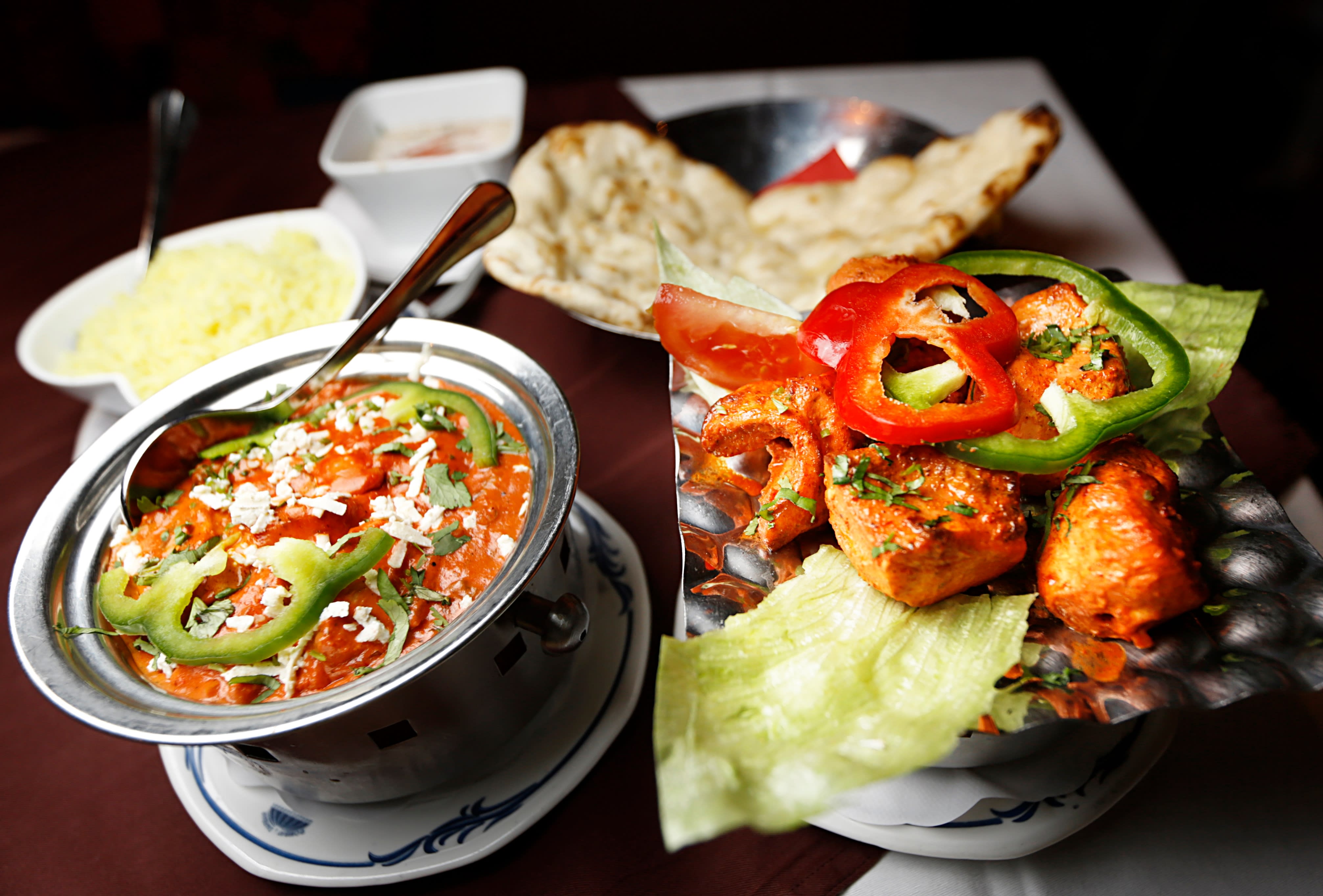 Indisk mat varmer godt når det er kaldt og guffent ute.