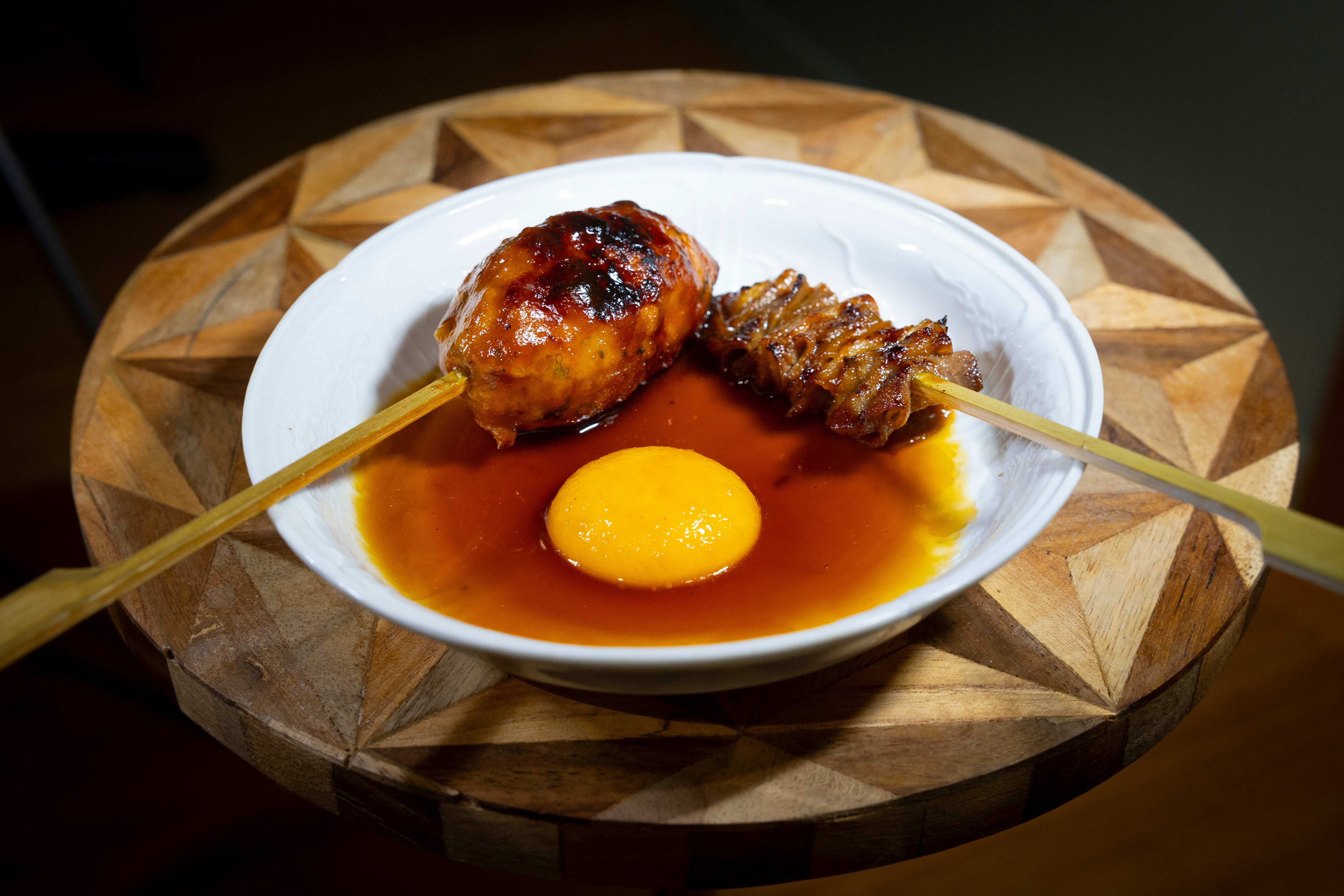 Albondigas og oksetunge i ponzu.