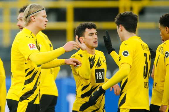 Haaland bommet på straffe, men lagkameratene sikret Dortmund-seier