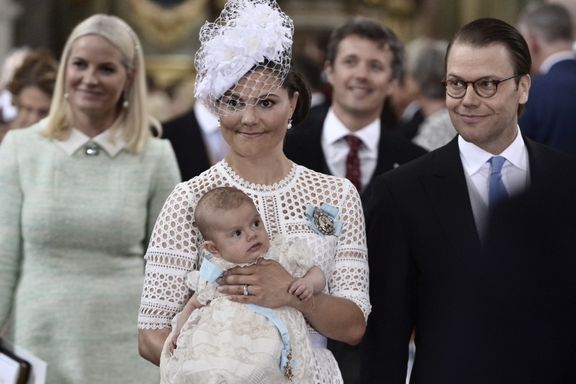 Sveriges lilleprins døpt i Stockholm