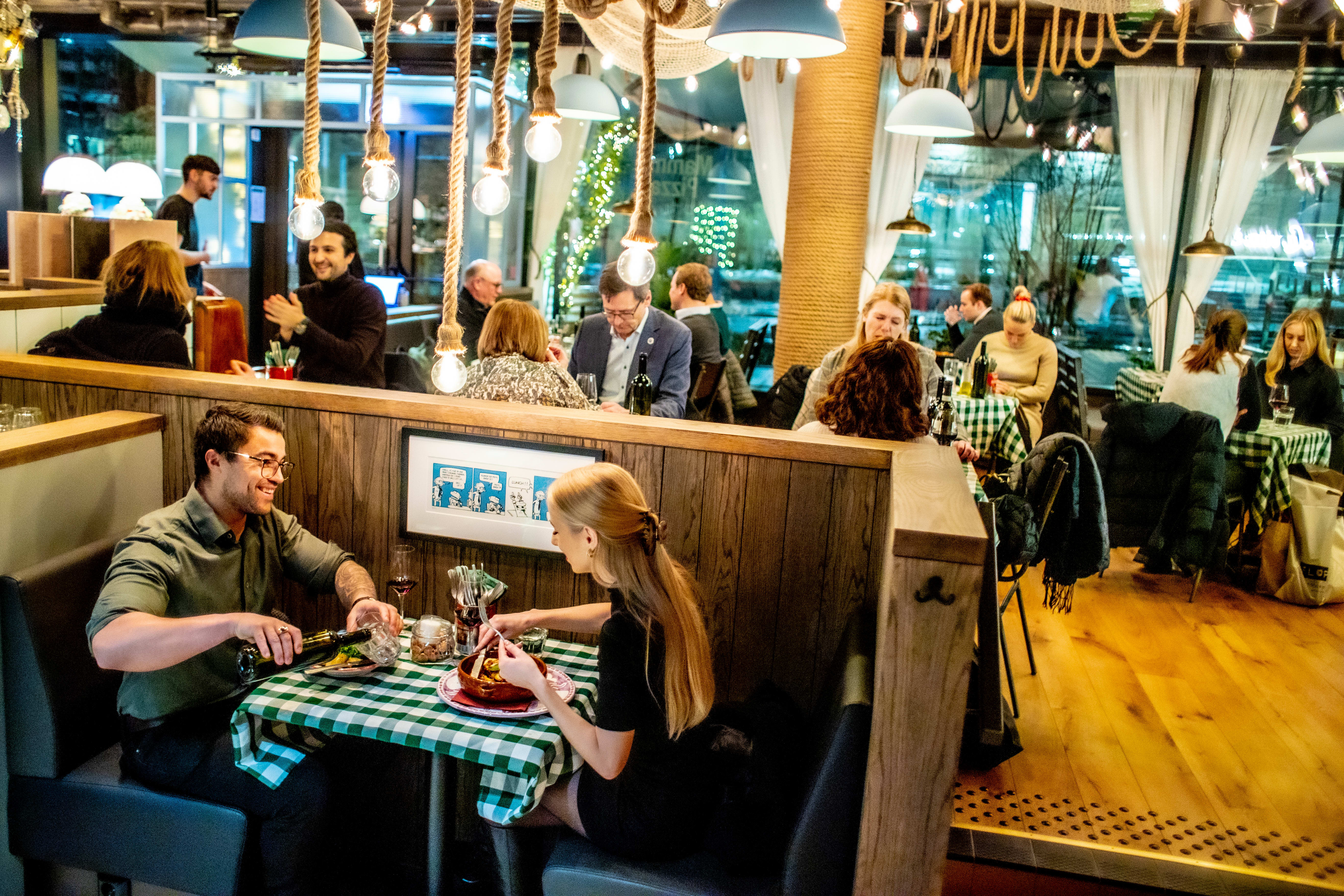 God stemning i Vika. 