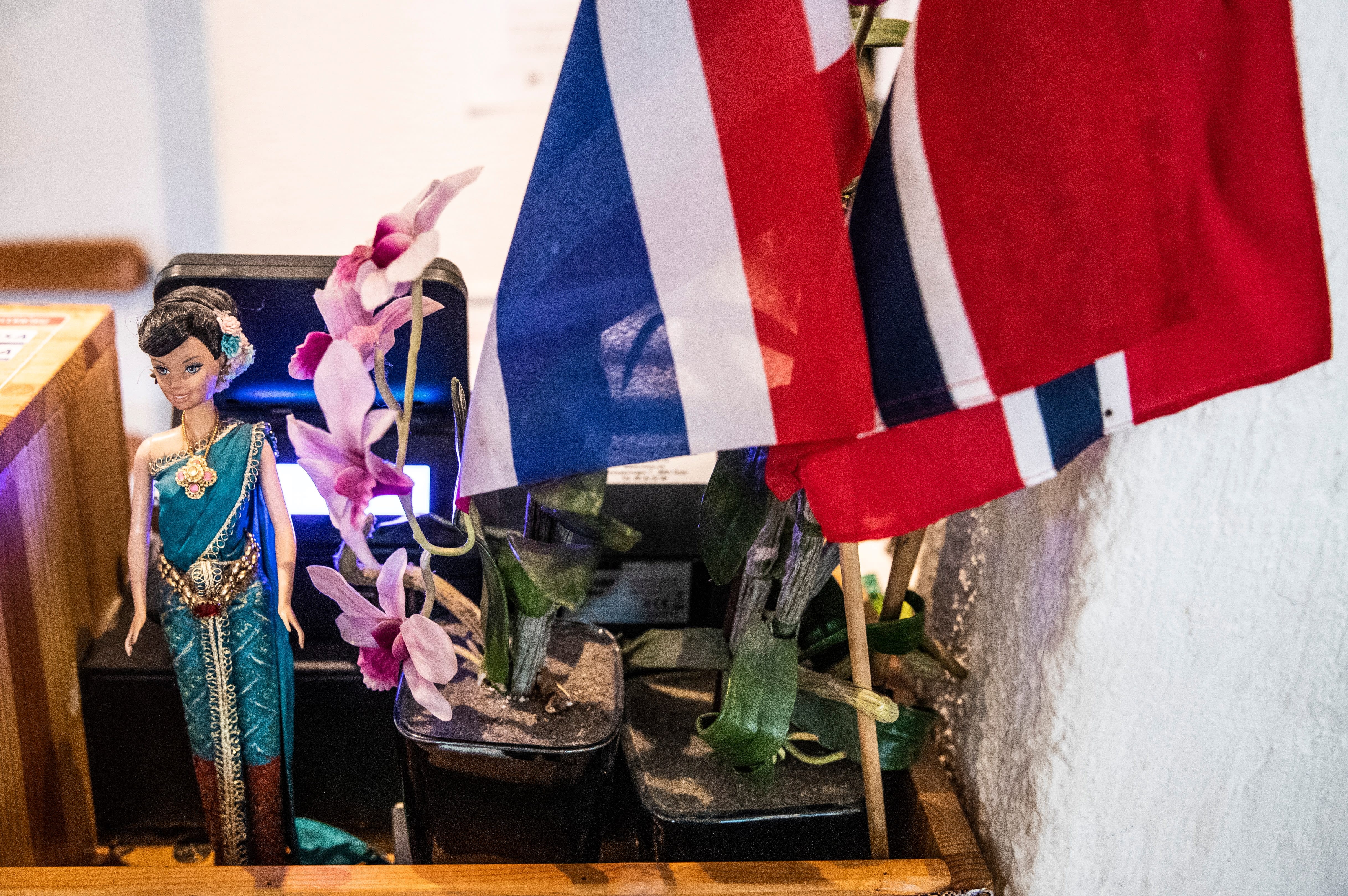 Små detaljer og asiatisk musikk bidrar til atmosfæren på Thai Orchid.