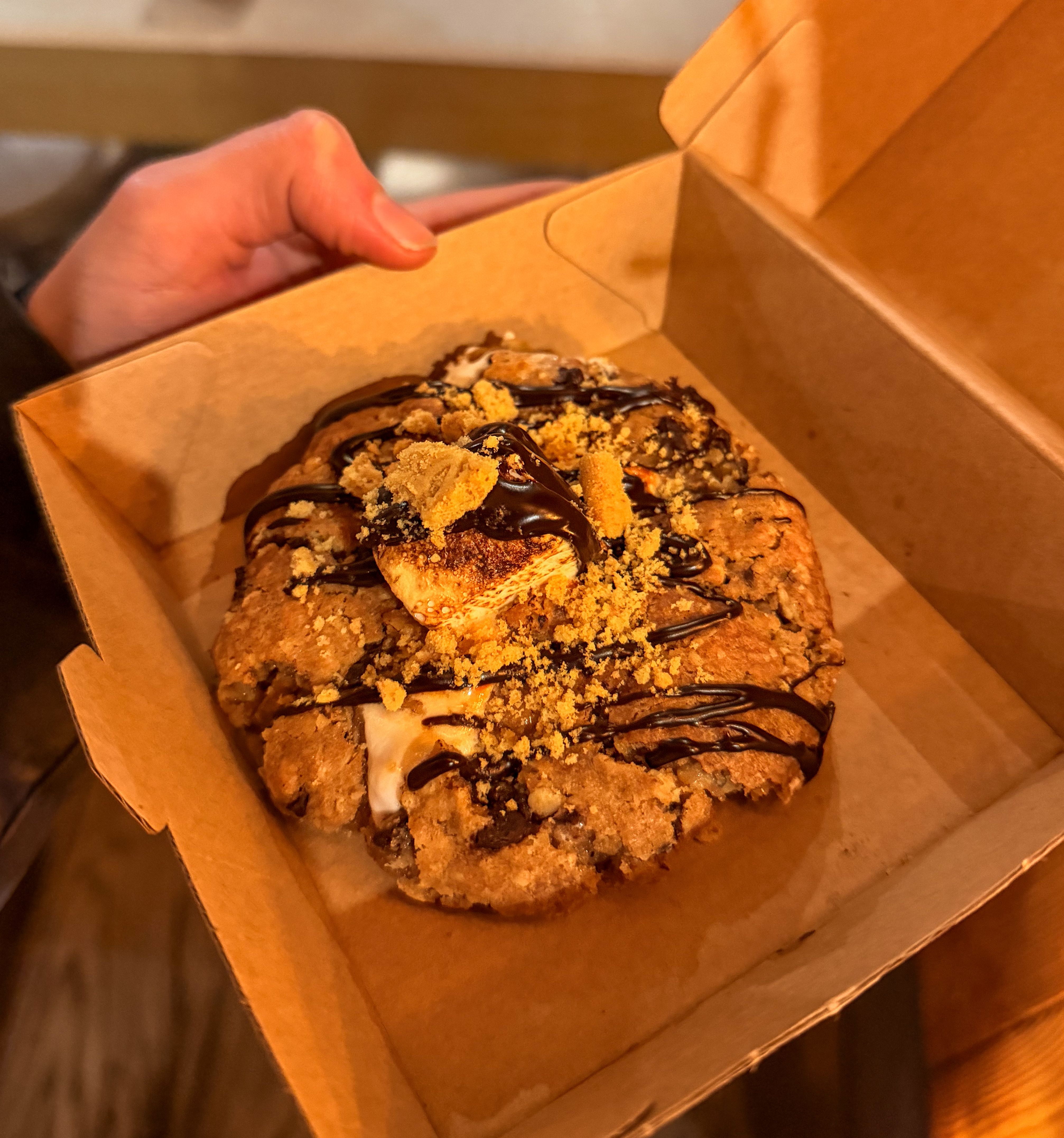 I denne cookien er det også en liten ettersmak av kokos.