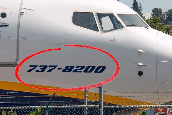 Her har Ryanair fått malt på nytt navn på ulykkesflyet