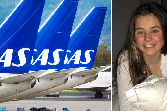 14-åring reiste alene. Flypersonalet tok henne av flyet. Brukte 16 timer på reisen. 