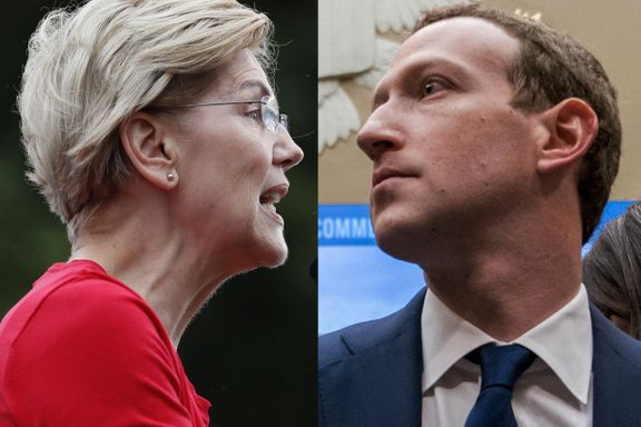 Warren i ordkrig med Facebook-sjefen etter lekket opptak