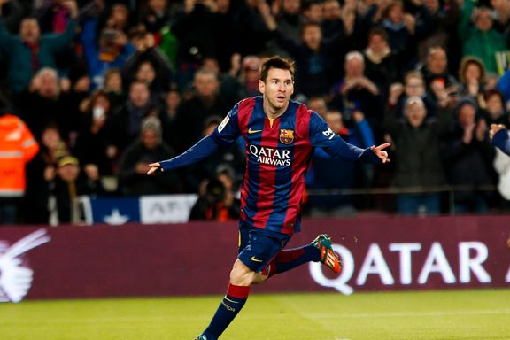 Messi med hat trick i knusende Barcelona-seier