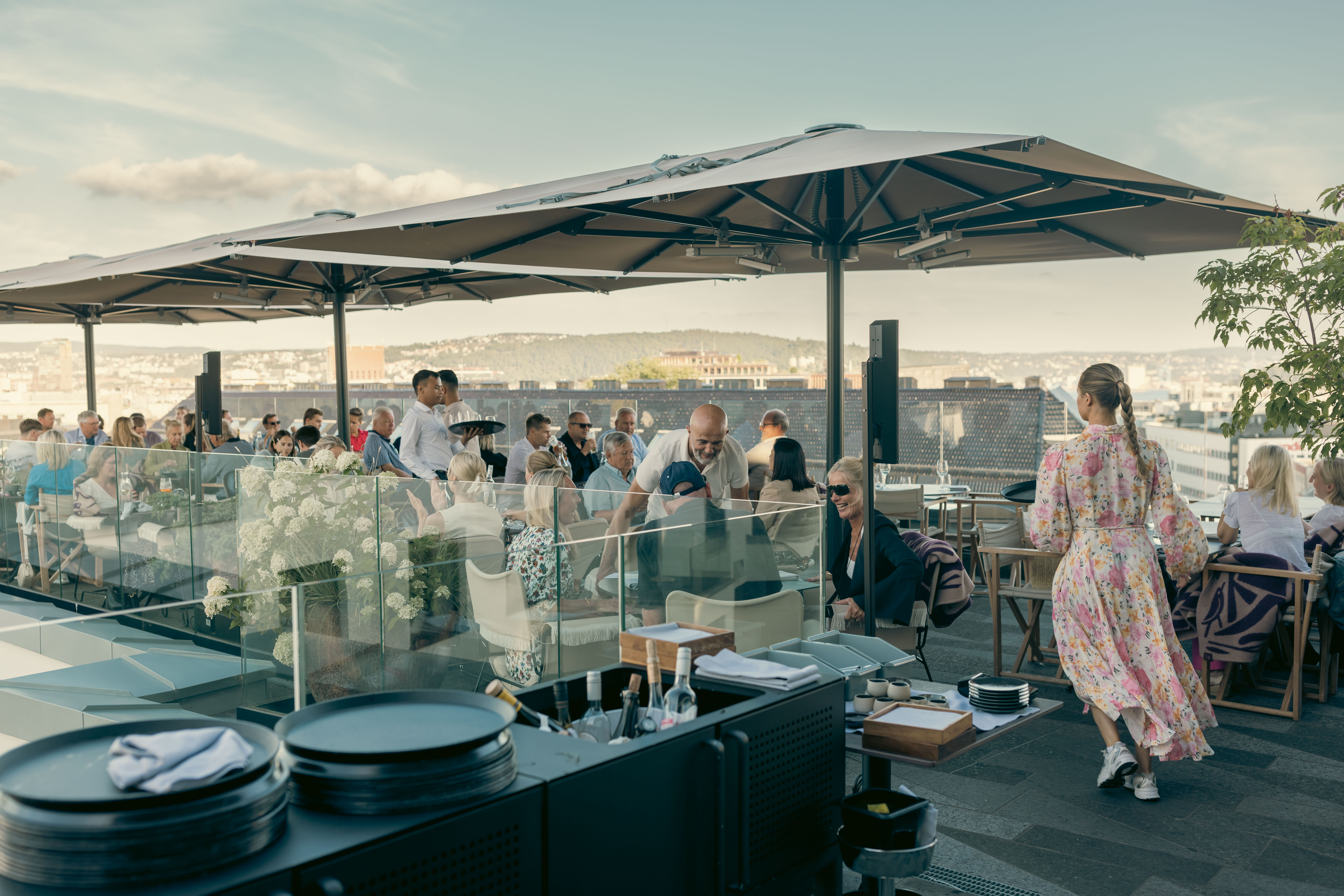 På Sommerros takterrasse glemmer du fort at du er midt i Oslo.