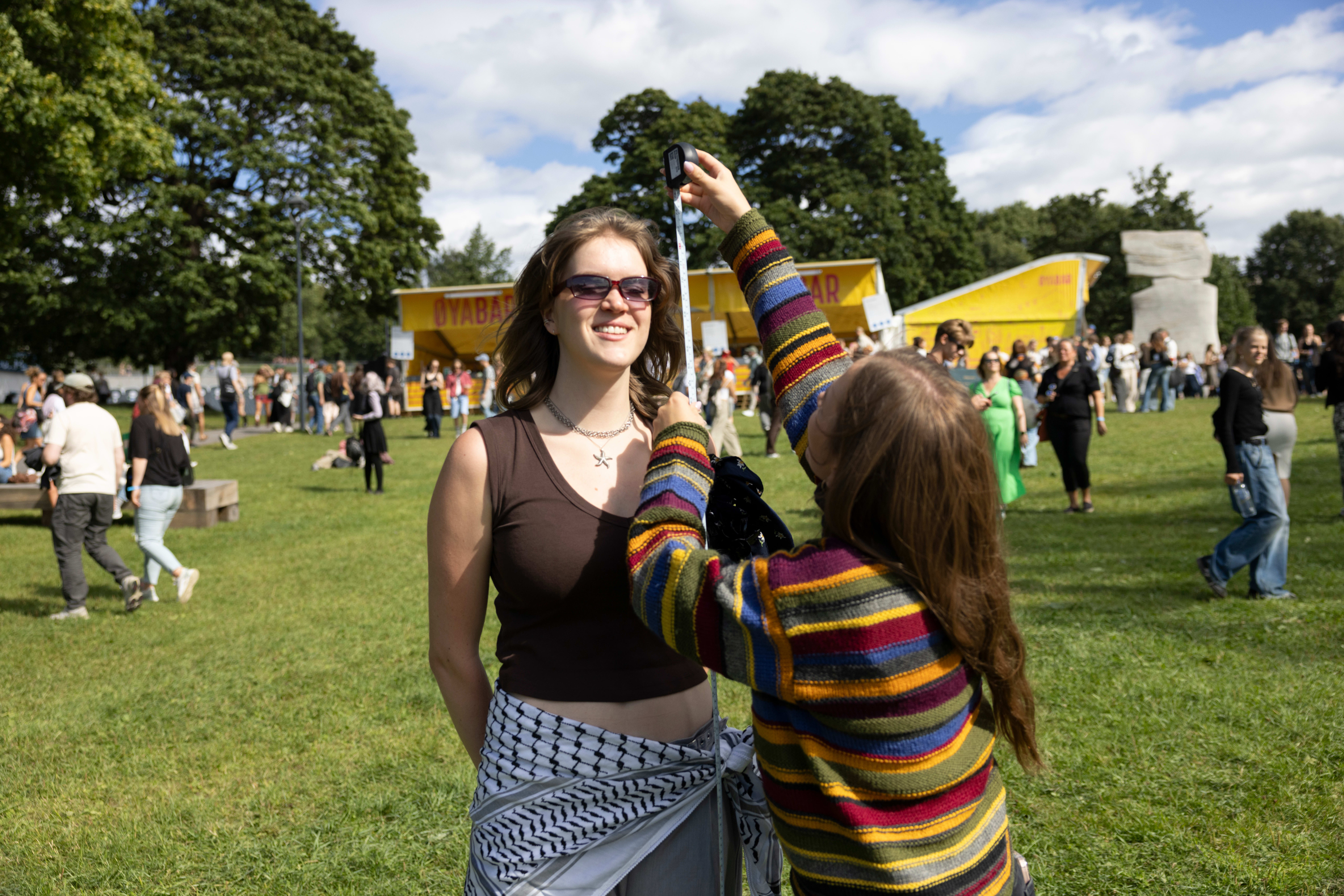 – Men jeg har fått noen stygge blikk, sier hun.