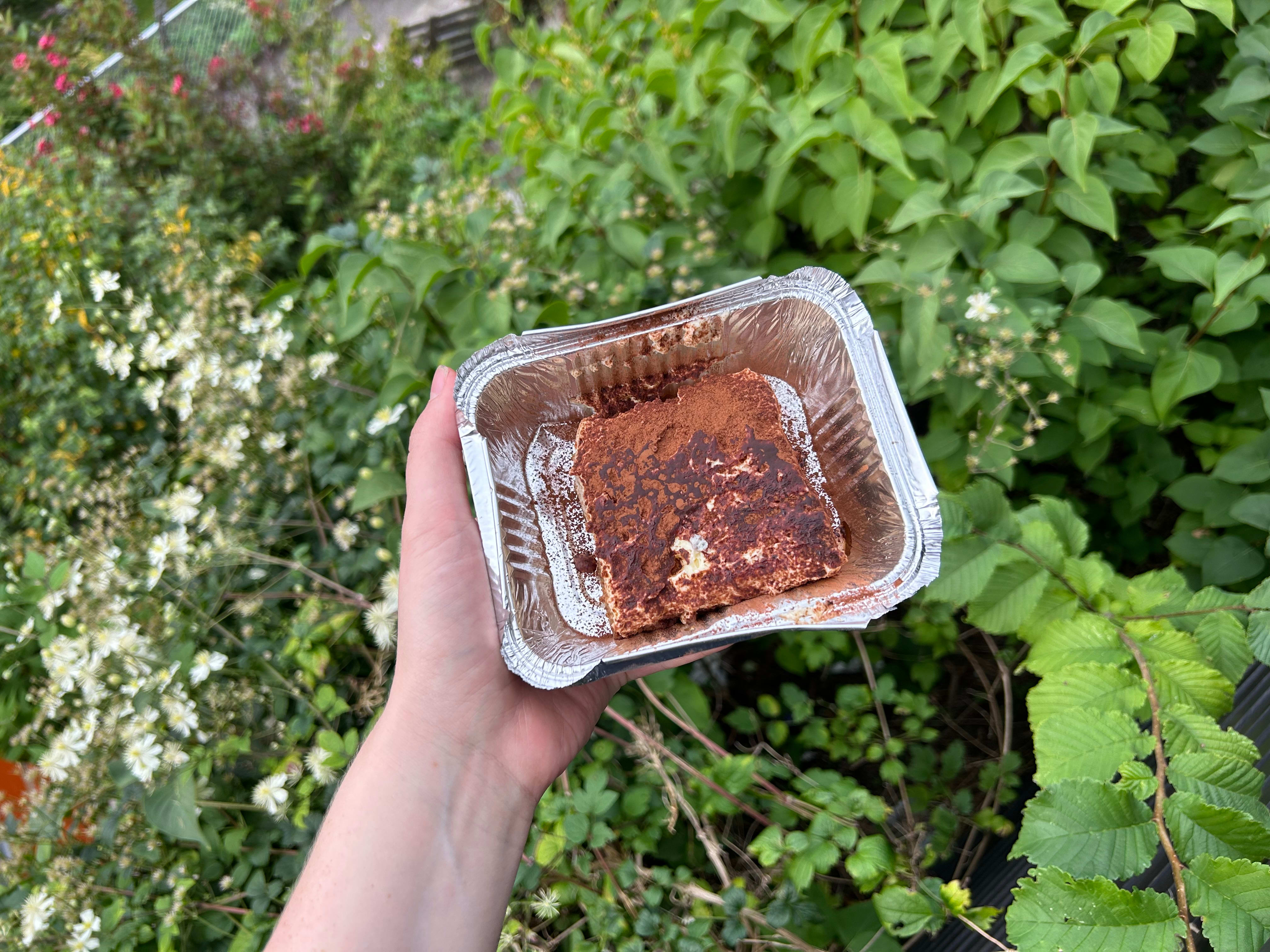 Tiramisuen kommer i små bokser. 