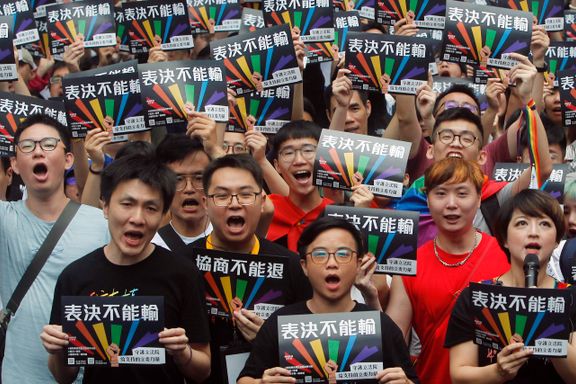 Taiwan sier ja til likekjønnede ekteskap