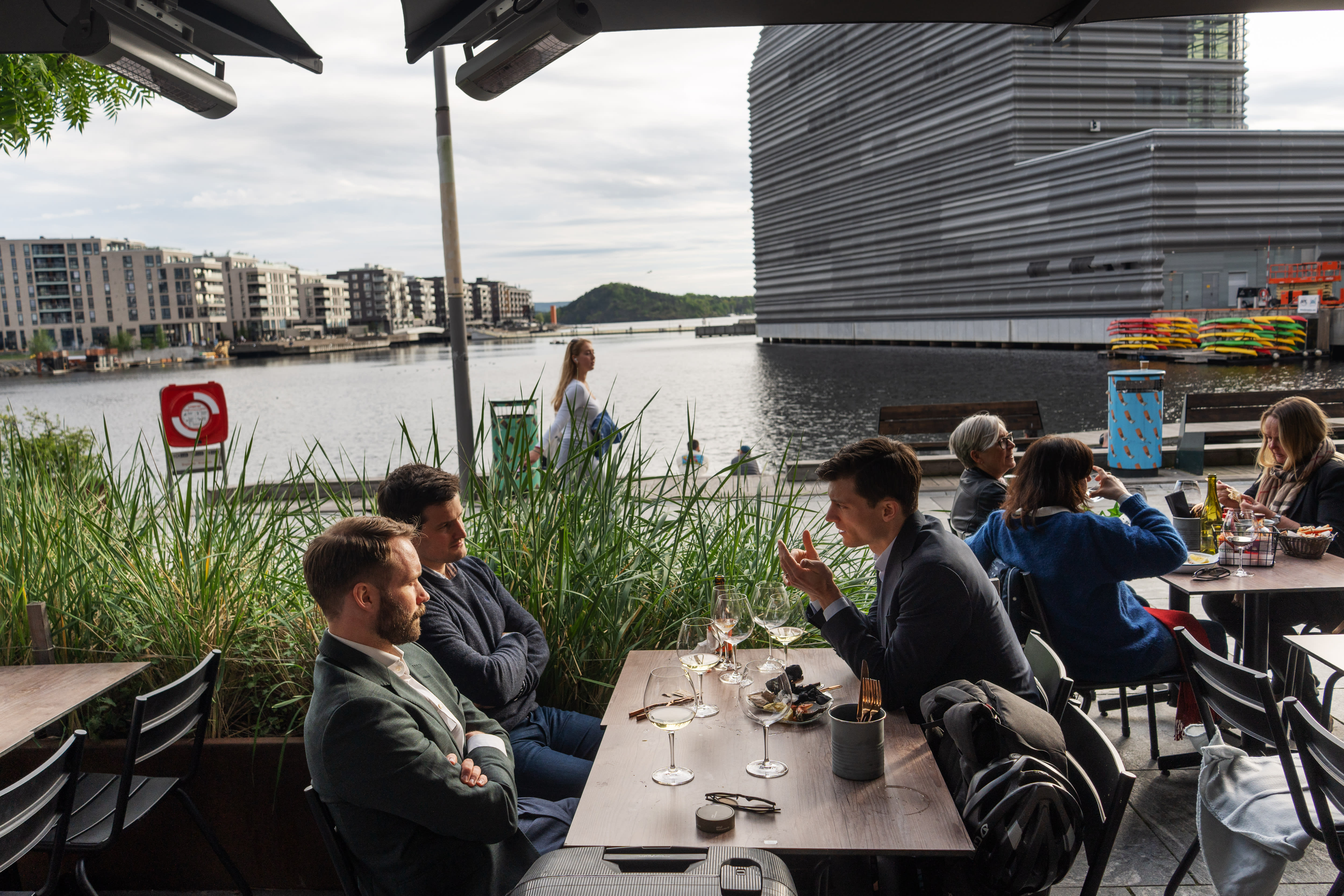 Fine restauranter i vannkanten
