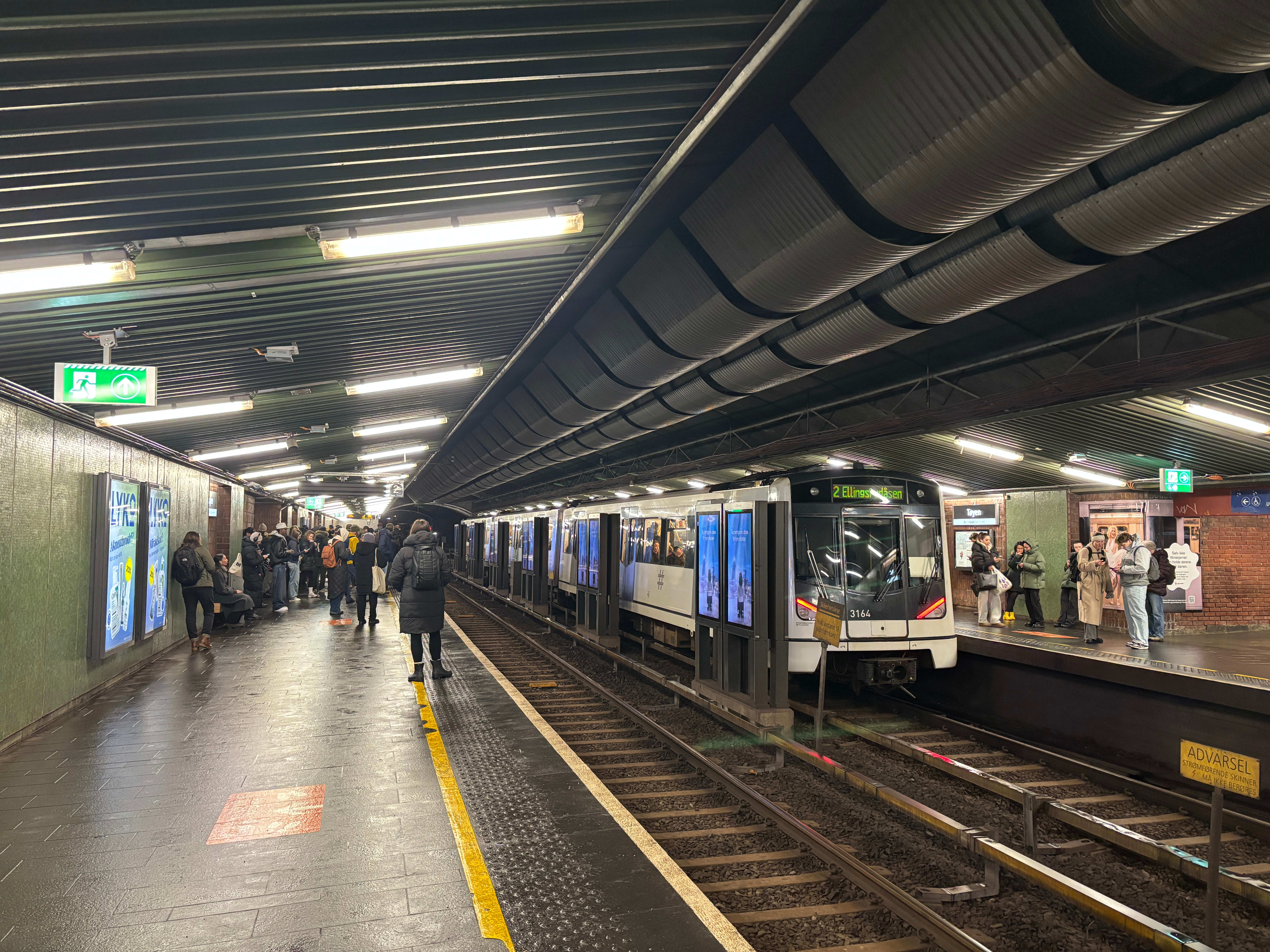 Alle Oslos T-banelinjer går som normalt igjen