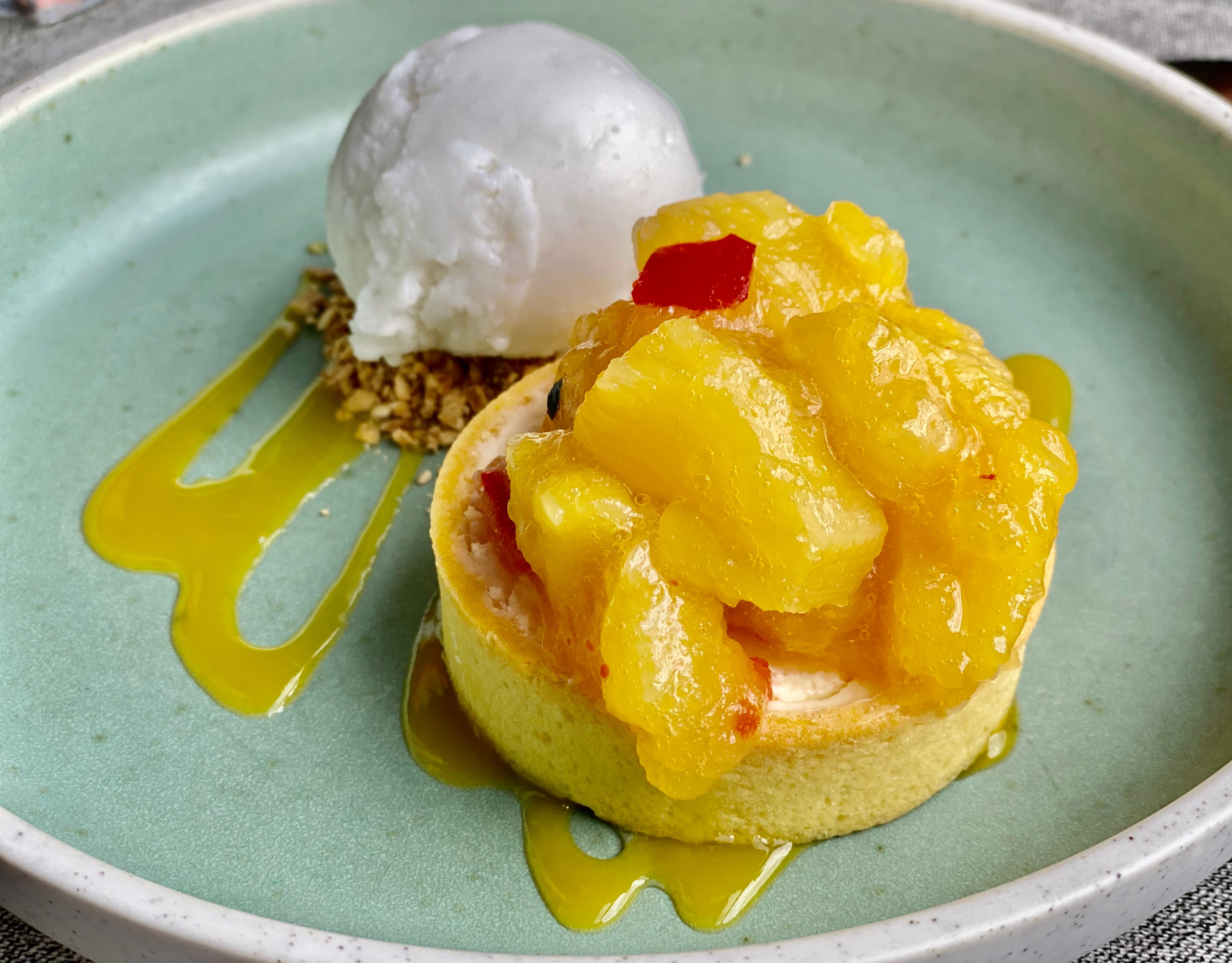 Søt og syrlig avslutning på måltidet.