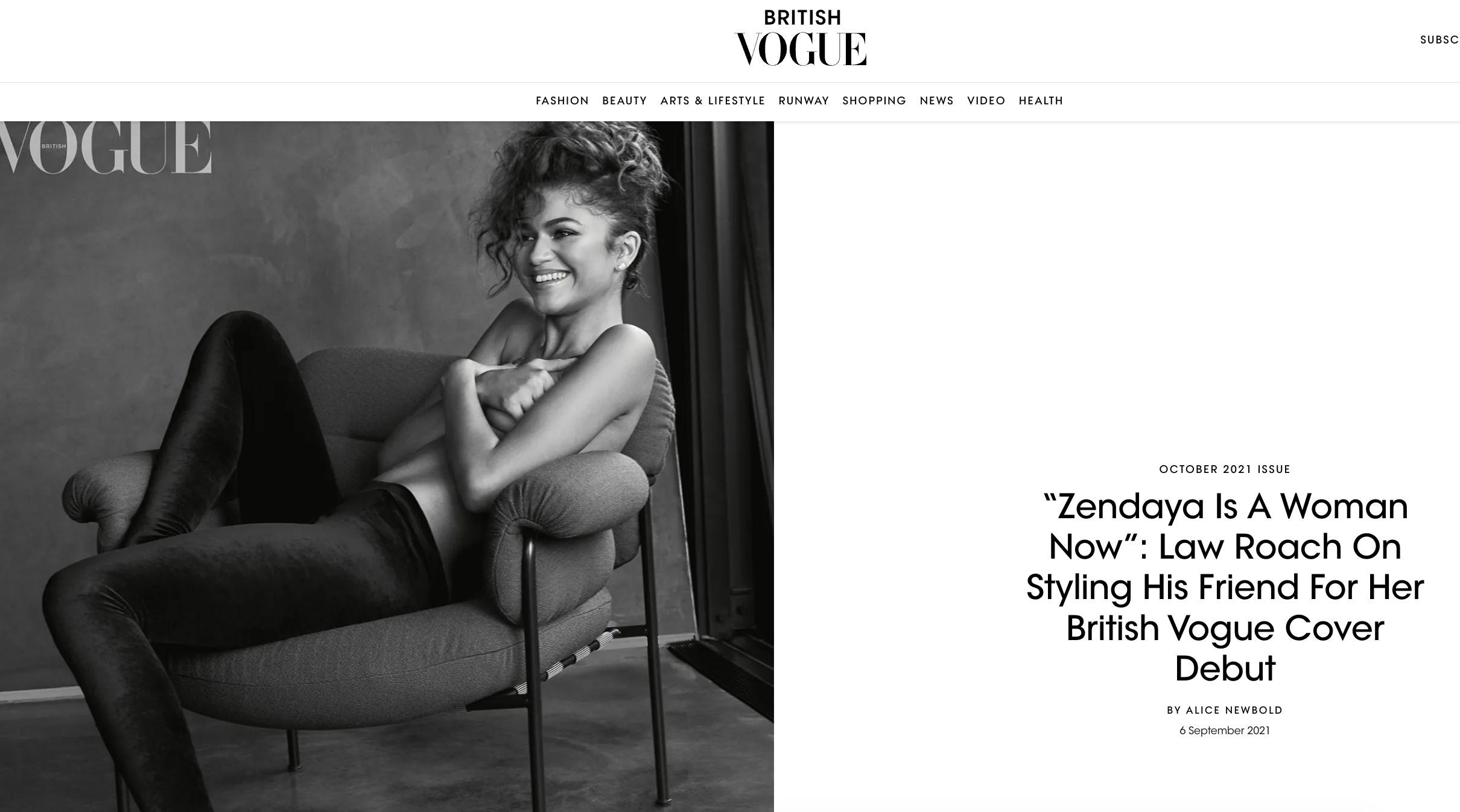 Engesvik trekker frem da britiske Vogue avbildet Zendaya i stolen i 2021. Da fikk datteren på 17 litt sjokk. Han innrømmer at han synes det er stas selv også.