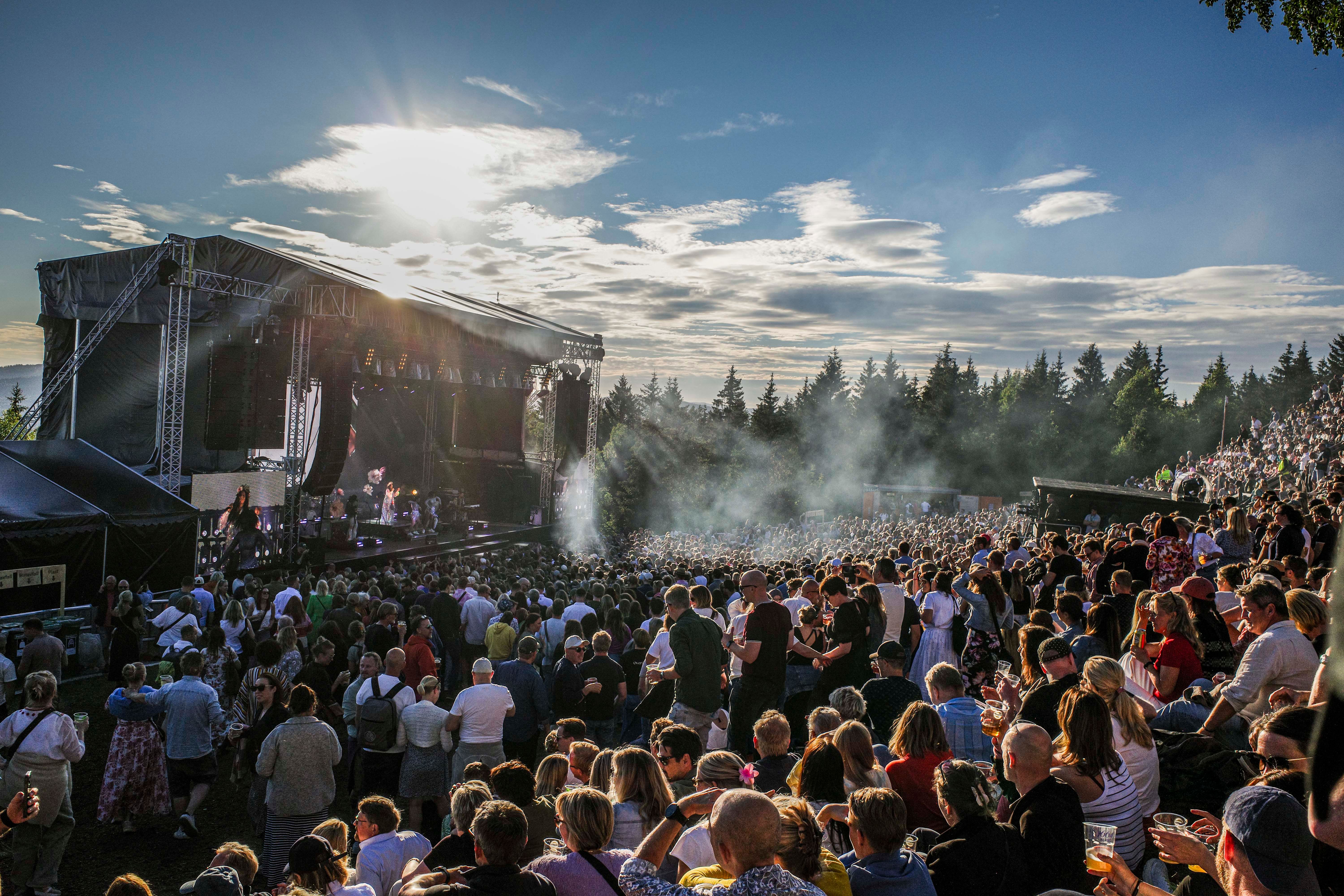Scenen blir stående til Over Oslo neste uke (her fra 2024). 