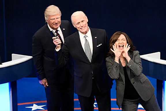 De gjør narr av Trump hver dag: Slik ser USAs TV-komikere valgkampen