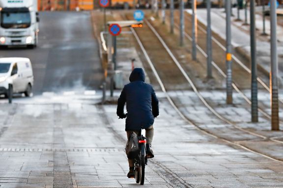 Denne sykkelveien midt i Oslo sentrum skaper forvirring. Den er nesten ikke synlig.