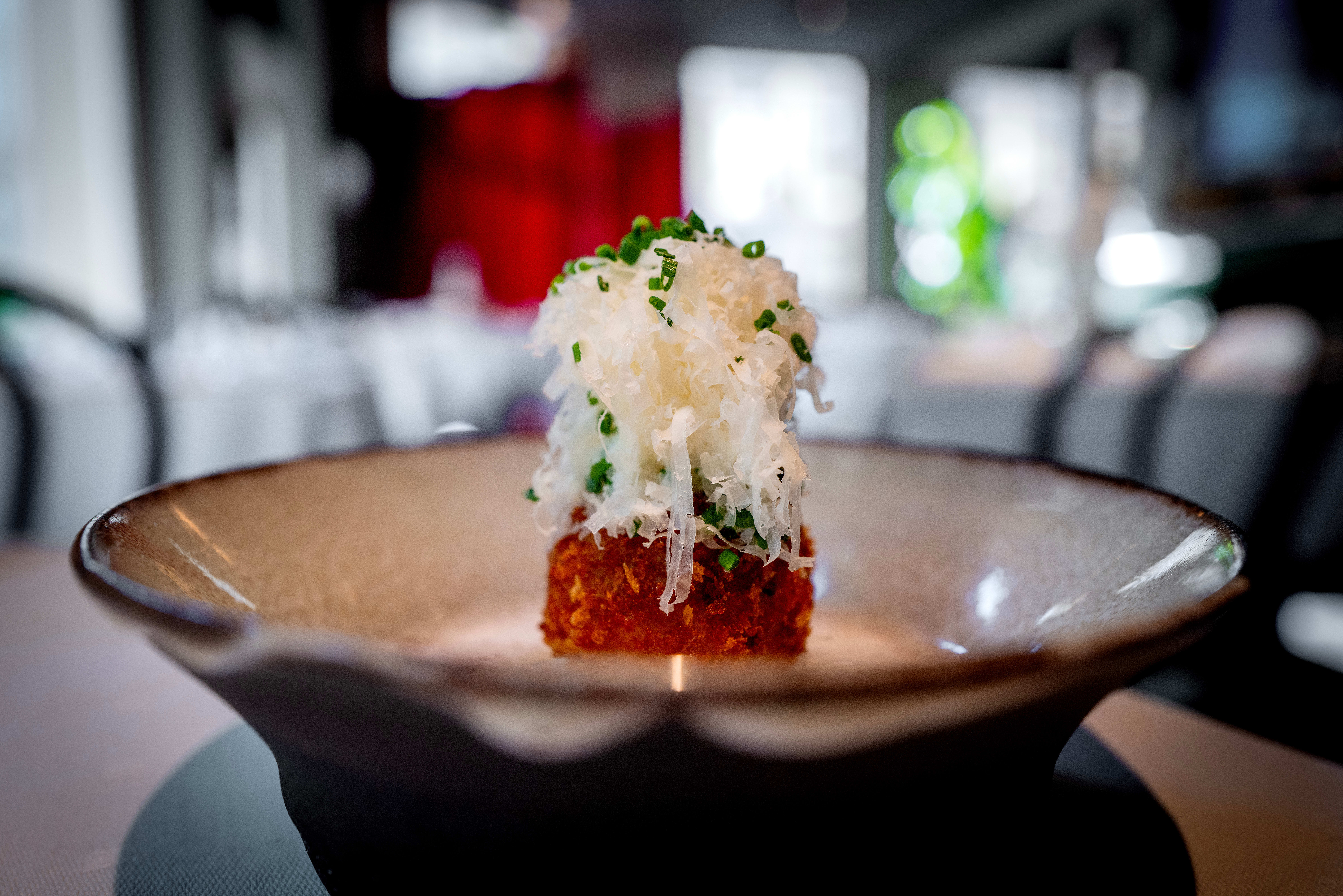 Kroketter med parmaskinke.