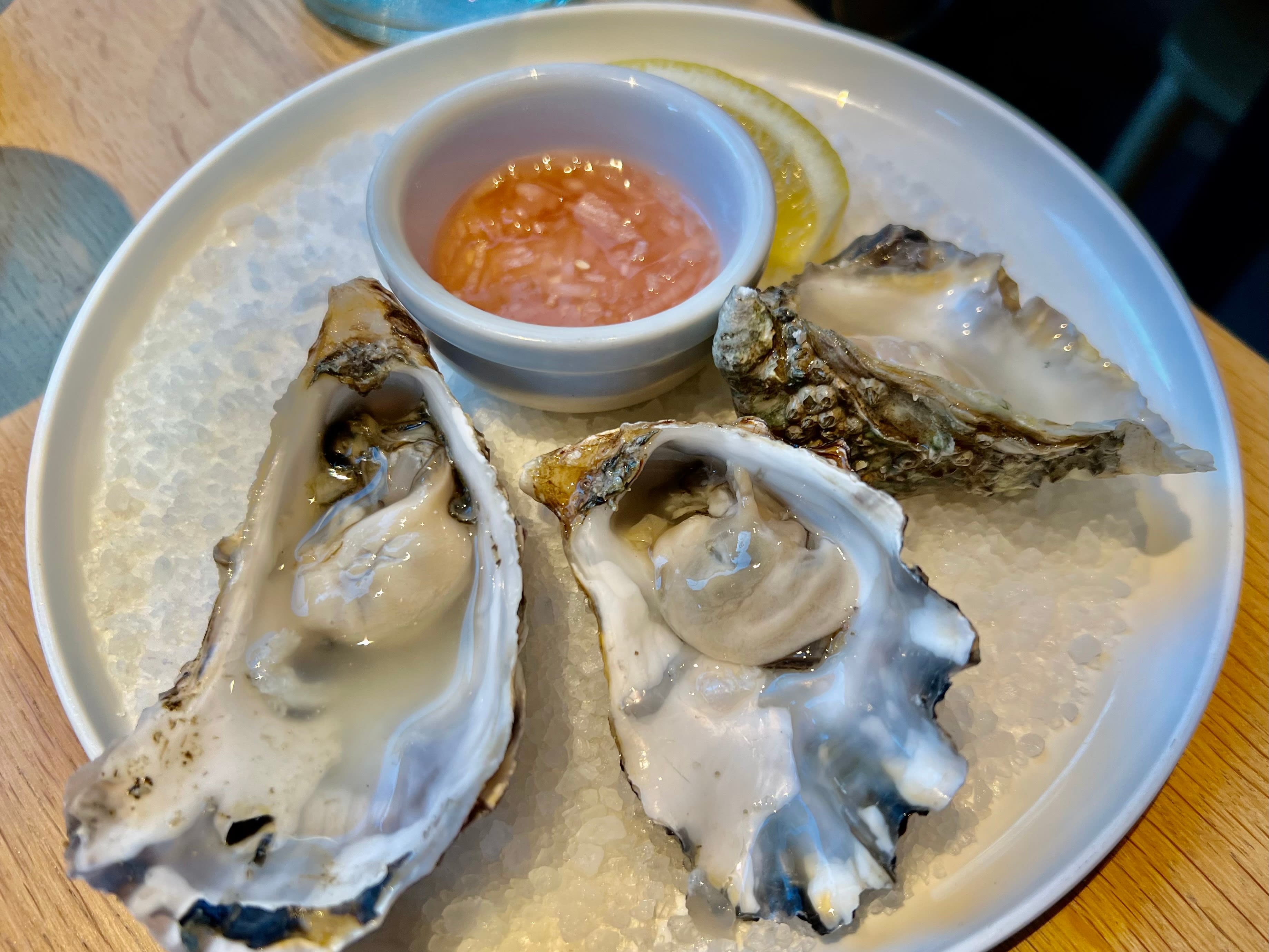 God vinaigrette, men ikke alt er bra med østersen. 