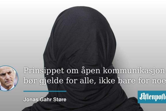 Nei til niqab og burka i norsk skole – der skal ansiktet være fullt synlig | Jonas Gahr Støre