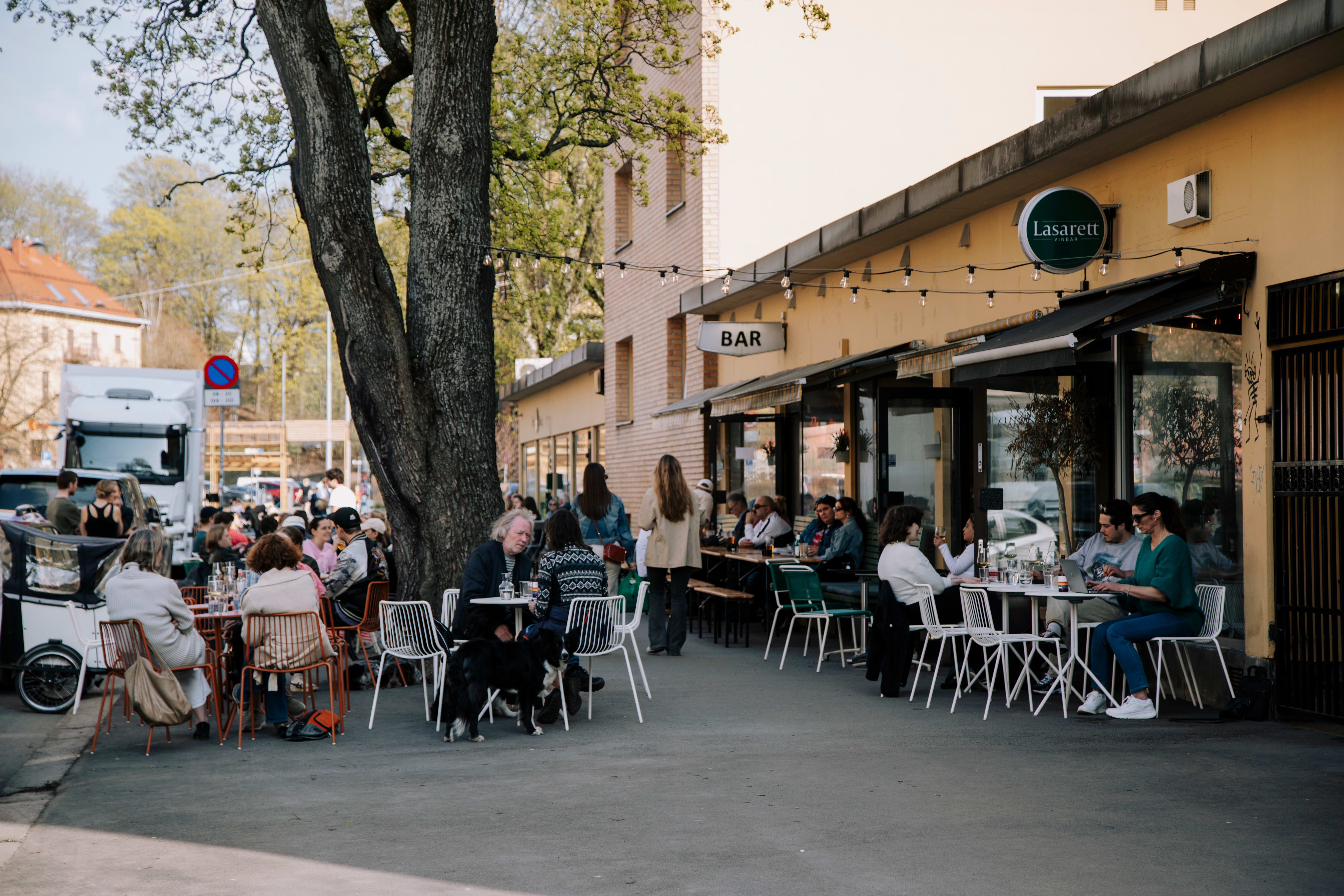 Vinbarer i Oslo med uteservering