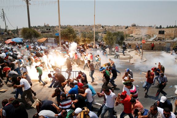 Palestiner skutt og drept i under protester i Jerusalem