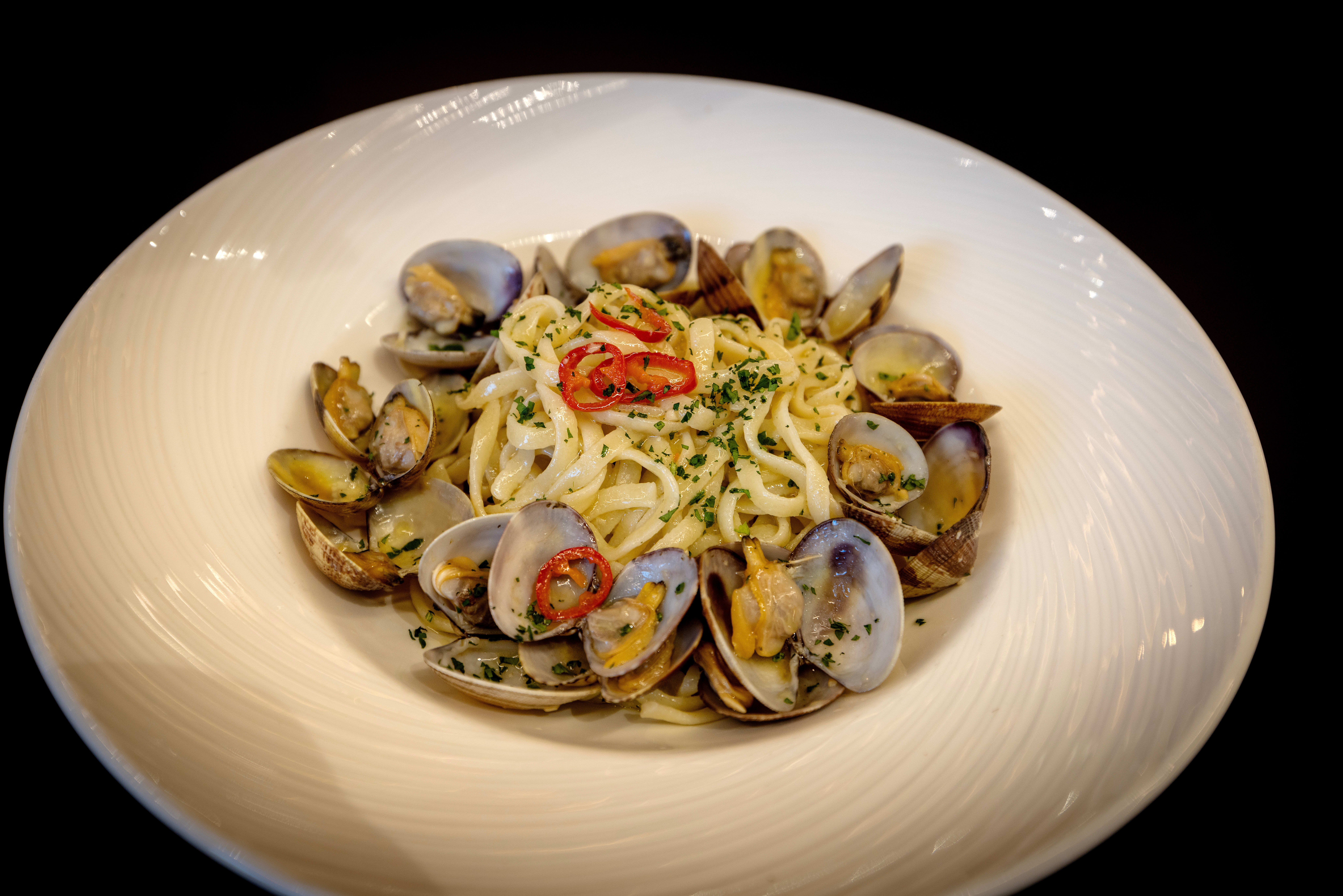 En sikker vinner. Pasta vongole.