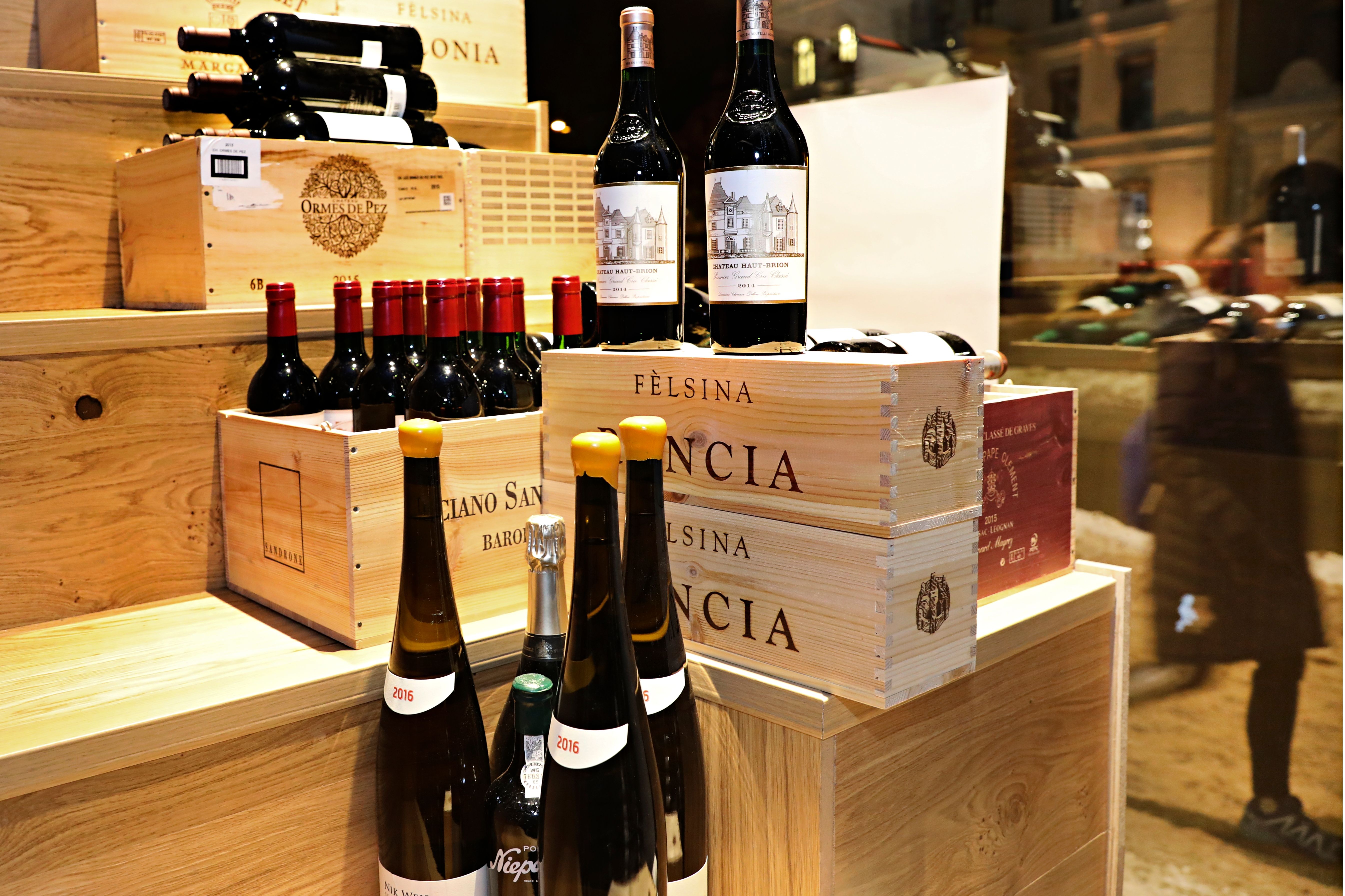 Vinutvalget er meget bra hos Vinoteket. 