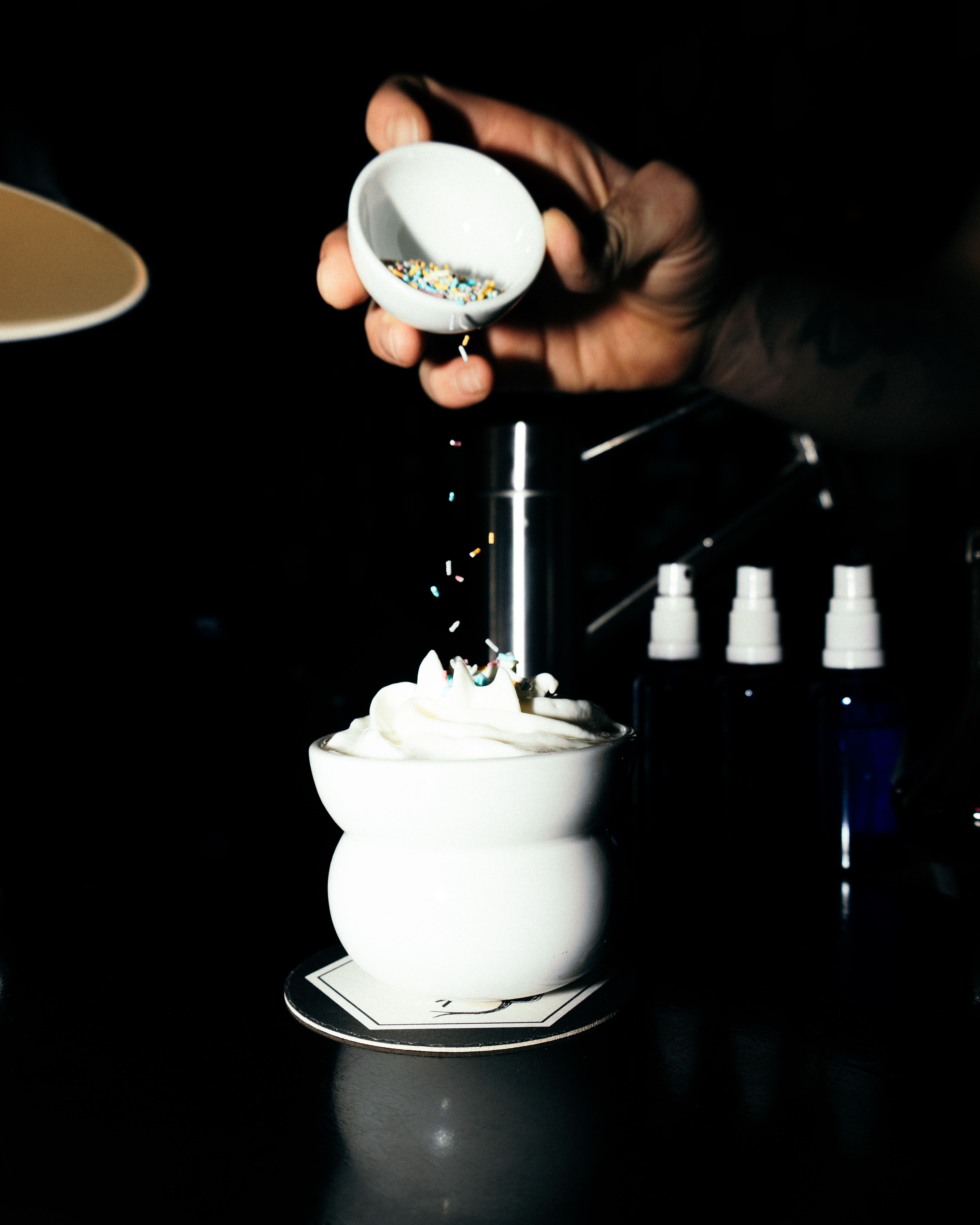 Drinken Softis på Himkok serveres med tuttifrutti. 