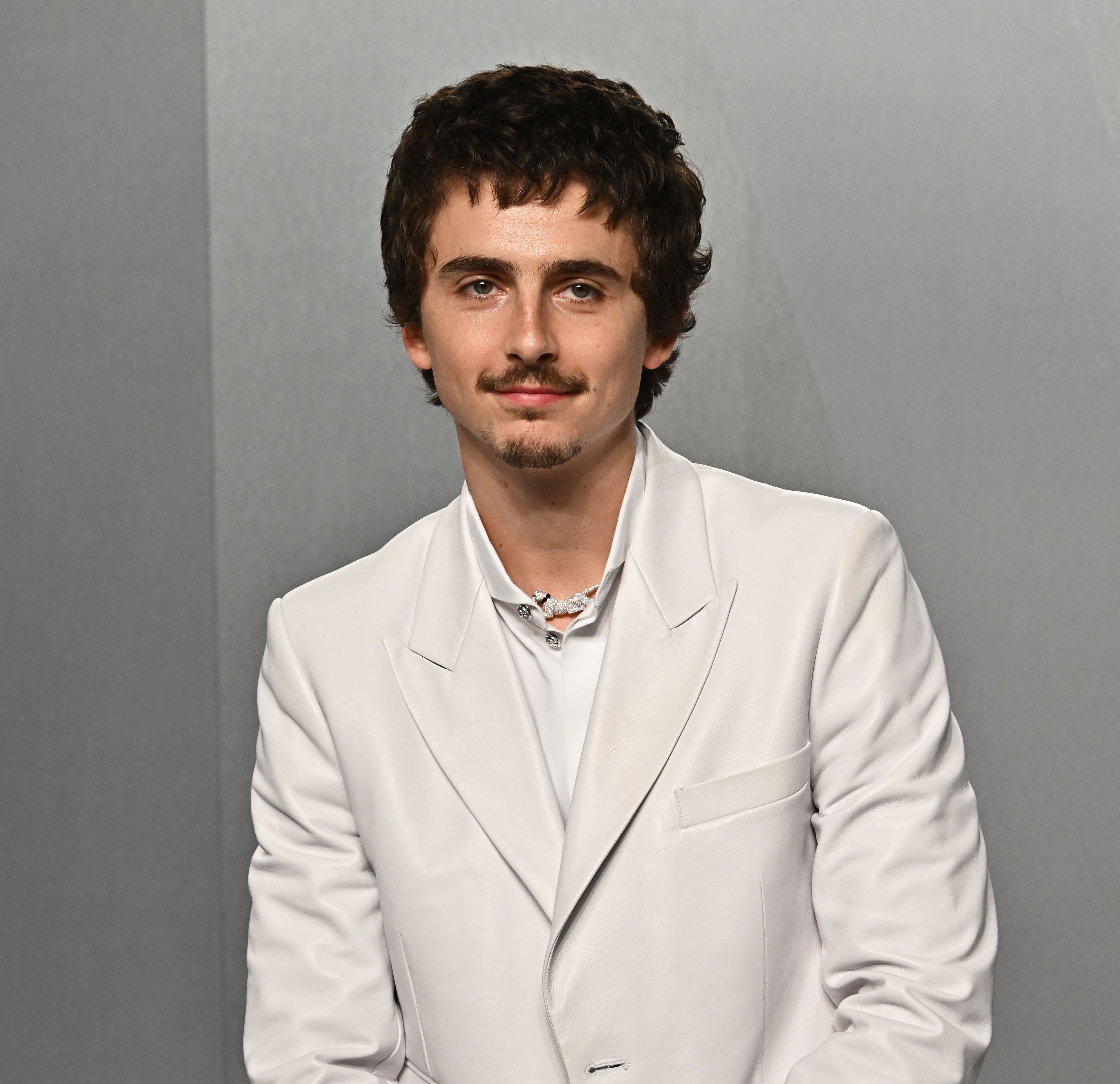 Skuespiller Timothée Chalamet med det mange vil tro at heter fippskjegget. Enda flere vil tro vi snakker om flippskjegget med L – ingen av delene blir helt presist, dessverre.