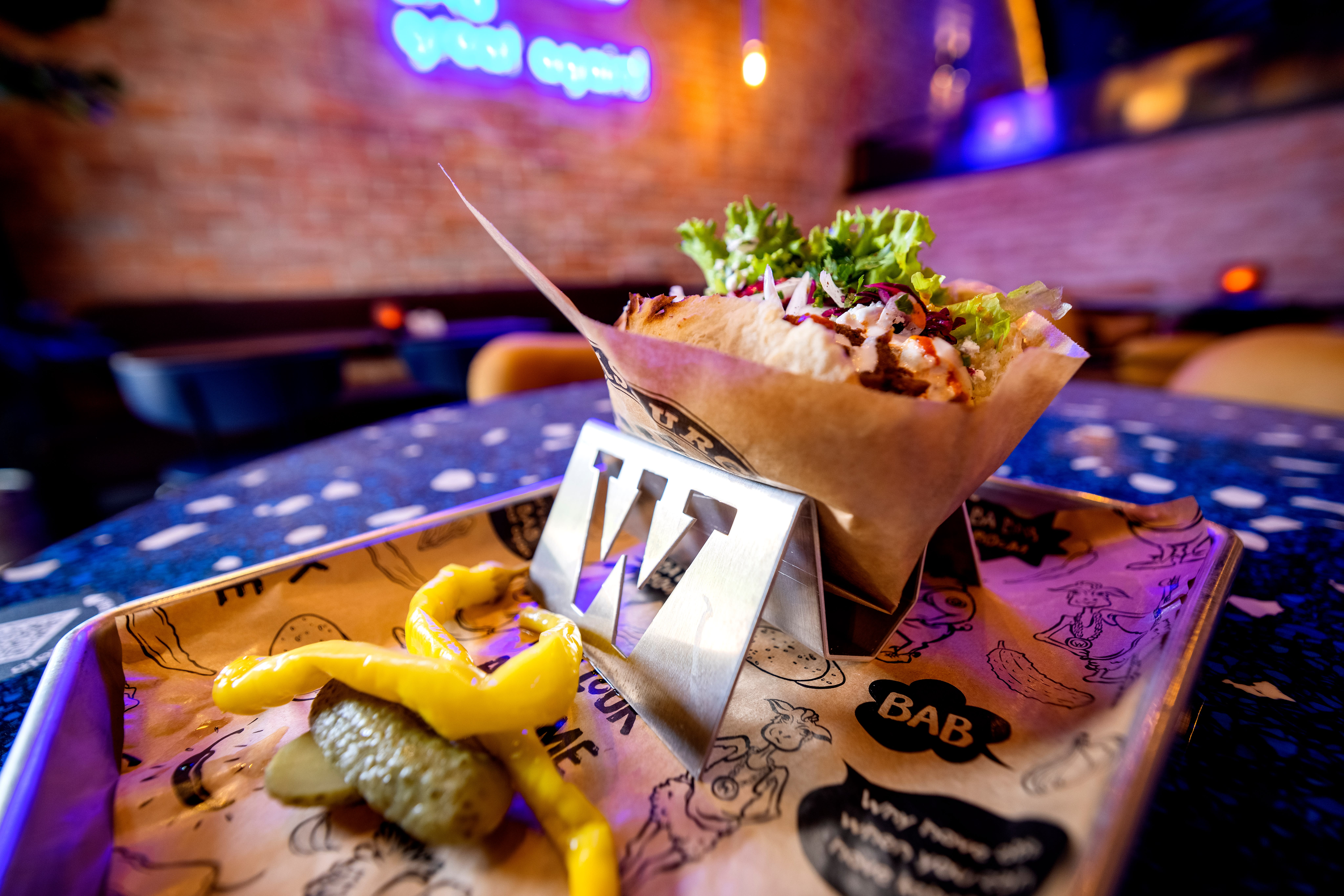 Pita med lam og kalv er et godt valg. 