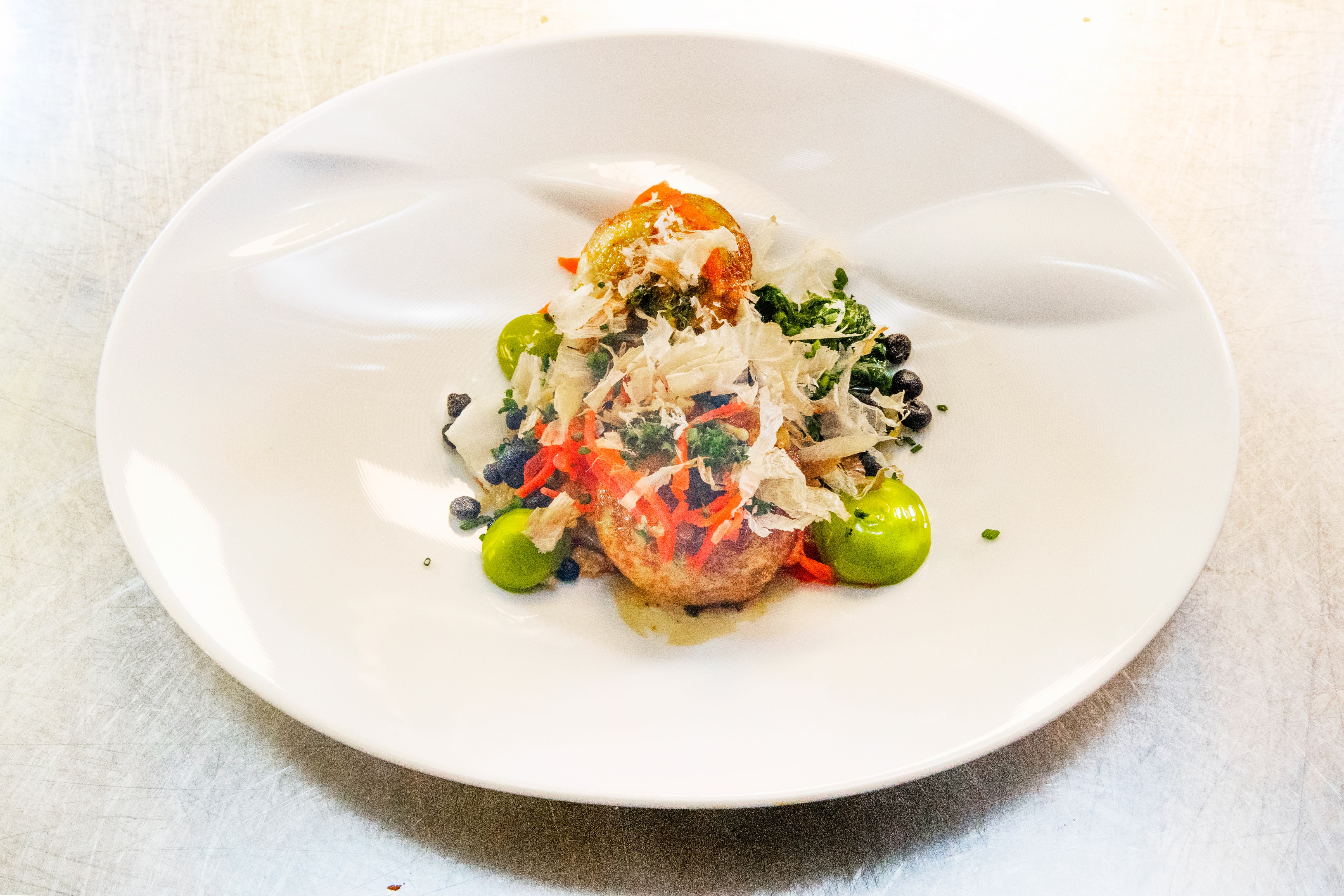 Takoyaki med blekksprut & villreker