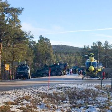 Svenske soldater skadet i ulykke med militære kjøretøy i Hedmark