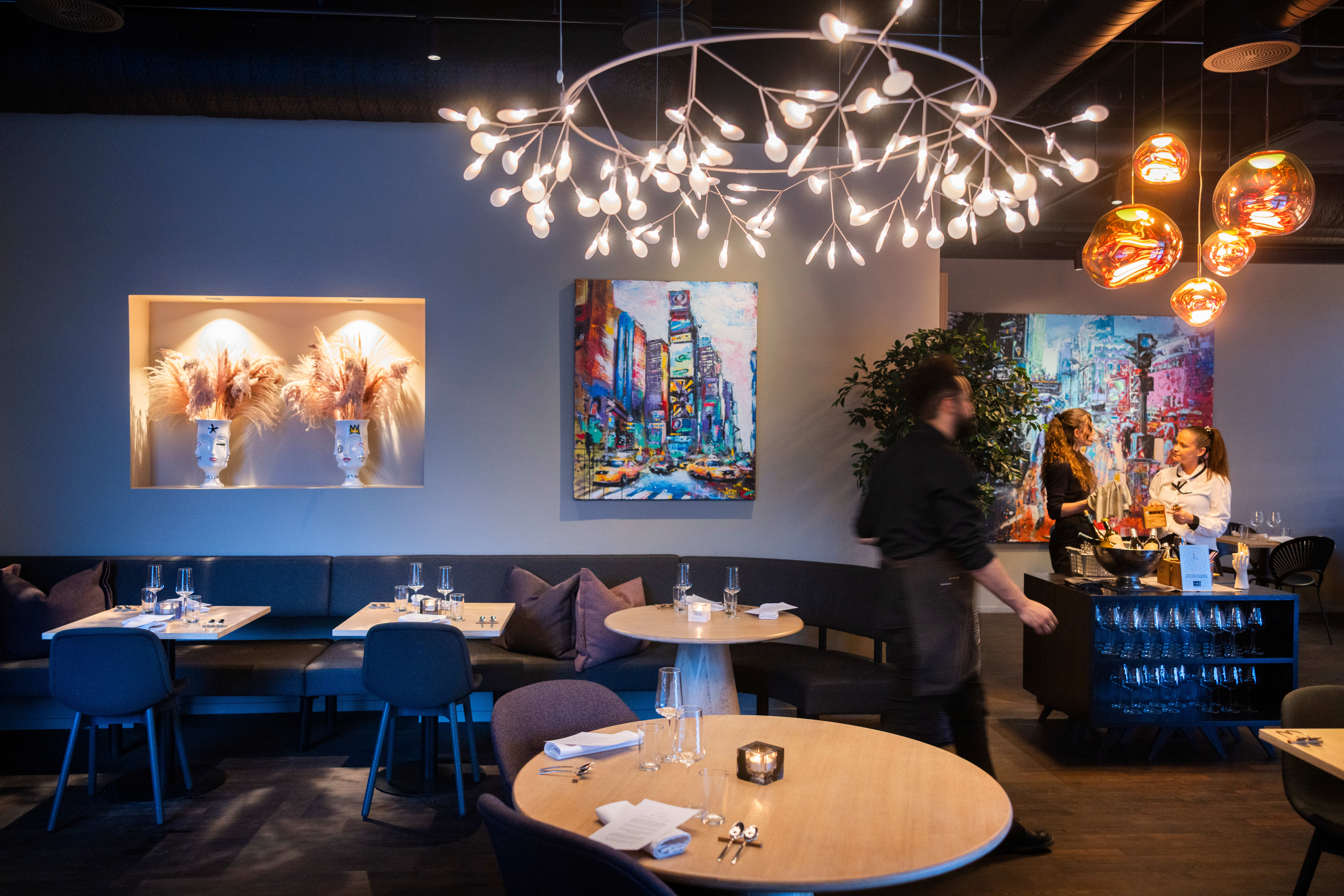 Fine omgivelser. Her blir du sittende lenge. 