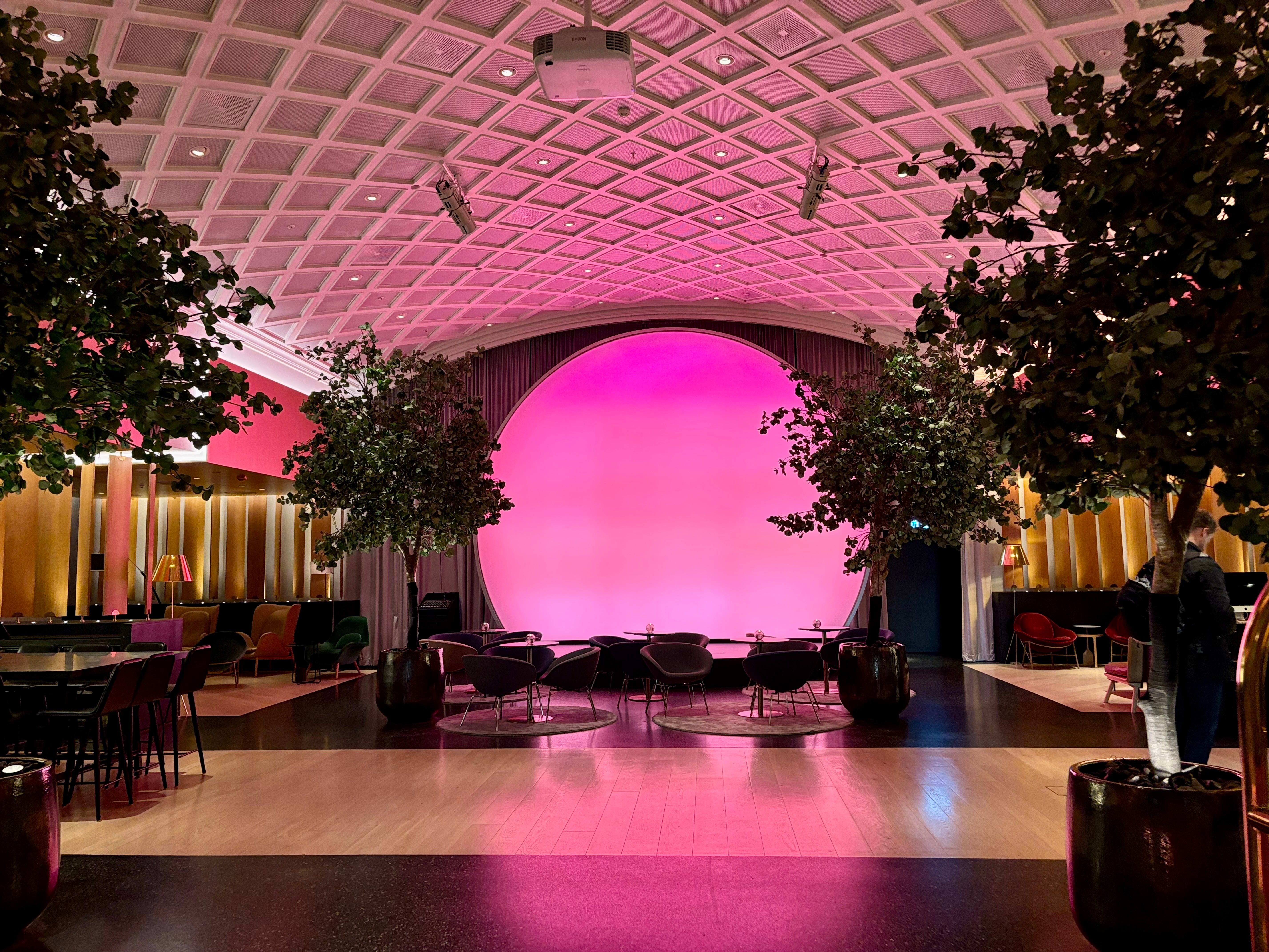 Lobbyen på Hotel Norge By Scandic. 