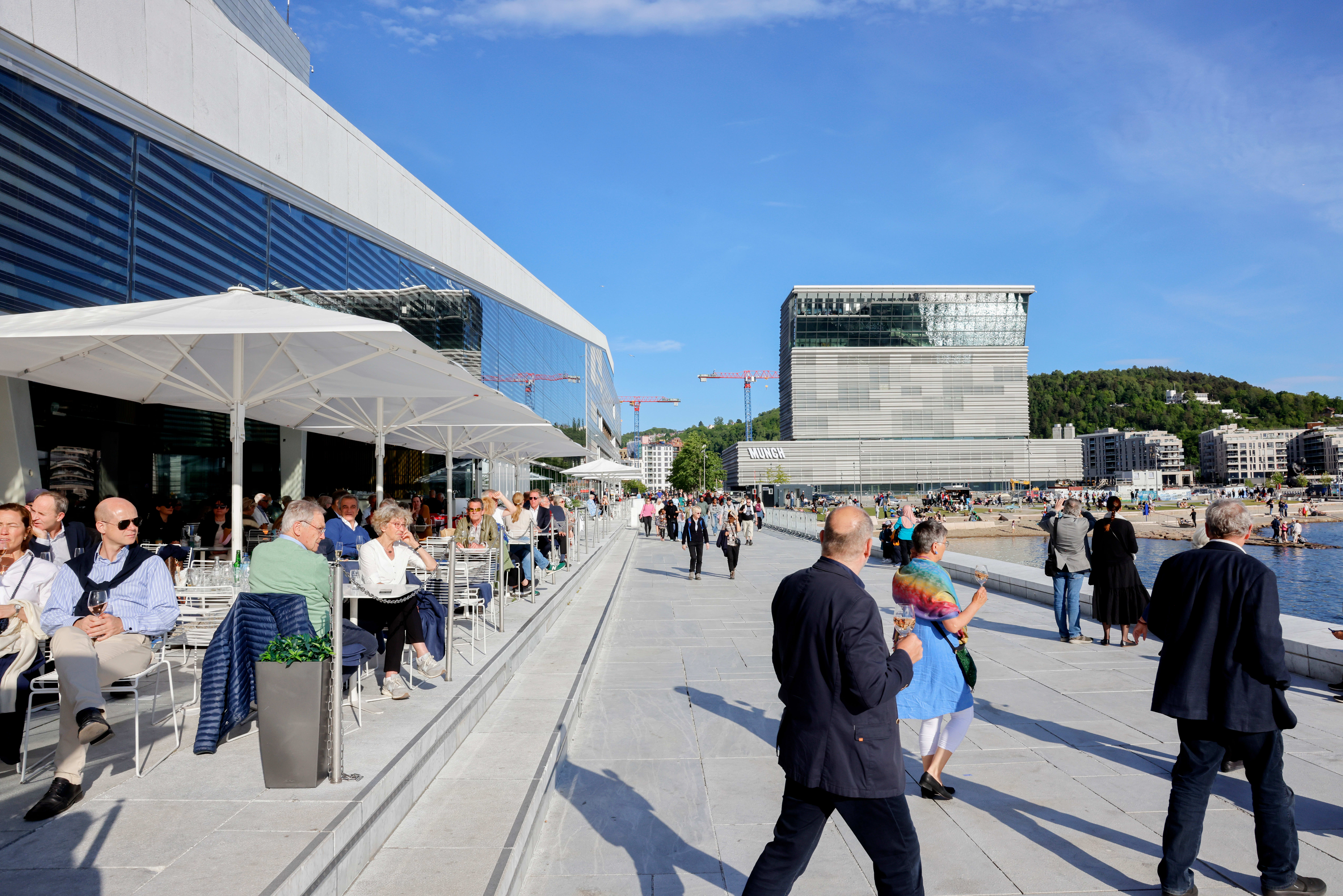 Fin plassering nær Munchmuseet og badestrand. 