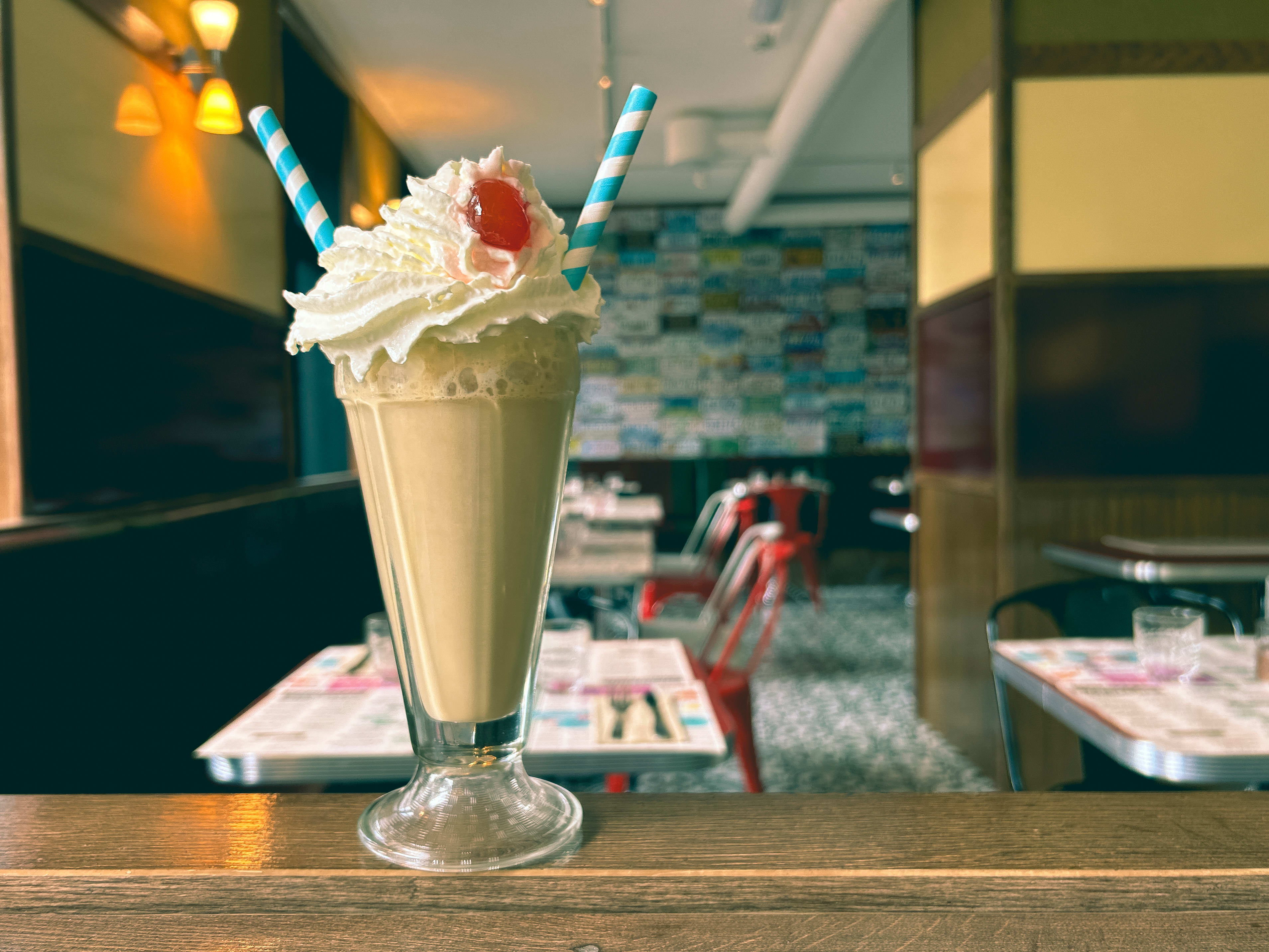 Feit og deilig milkshake!