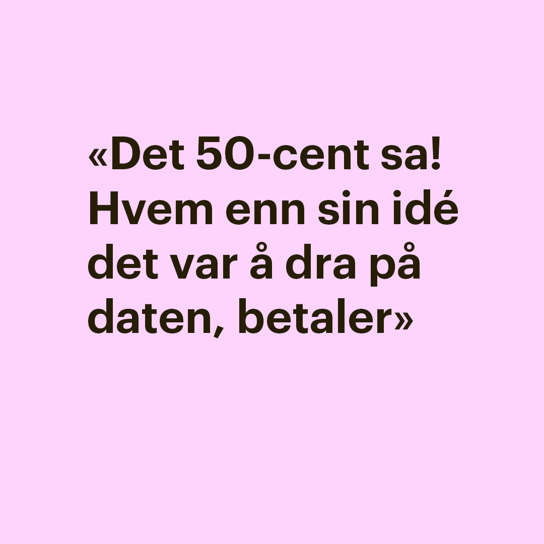 Dele regningen eller spandere på første date? 