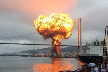 Eksplosjon i norskeid tankskip i Sør-Korea