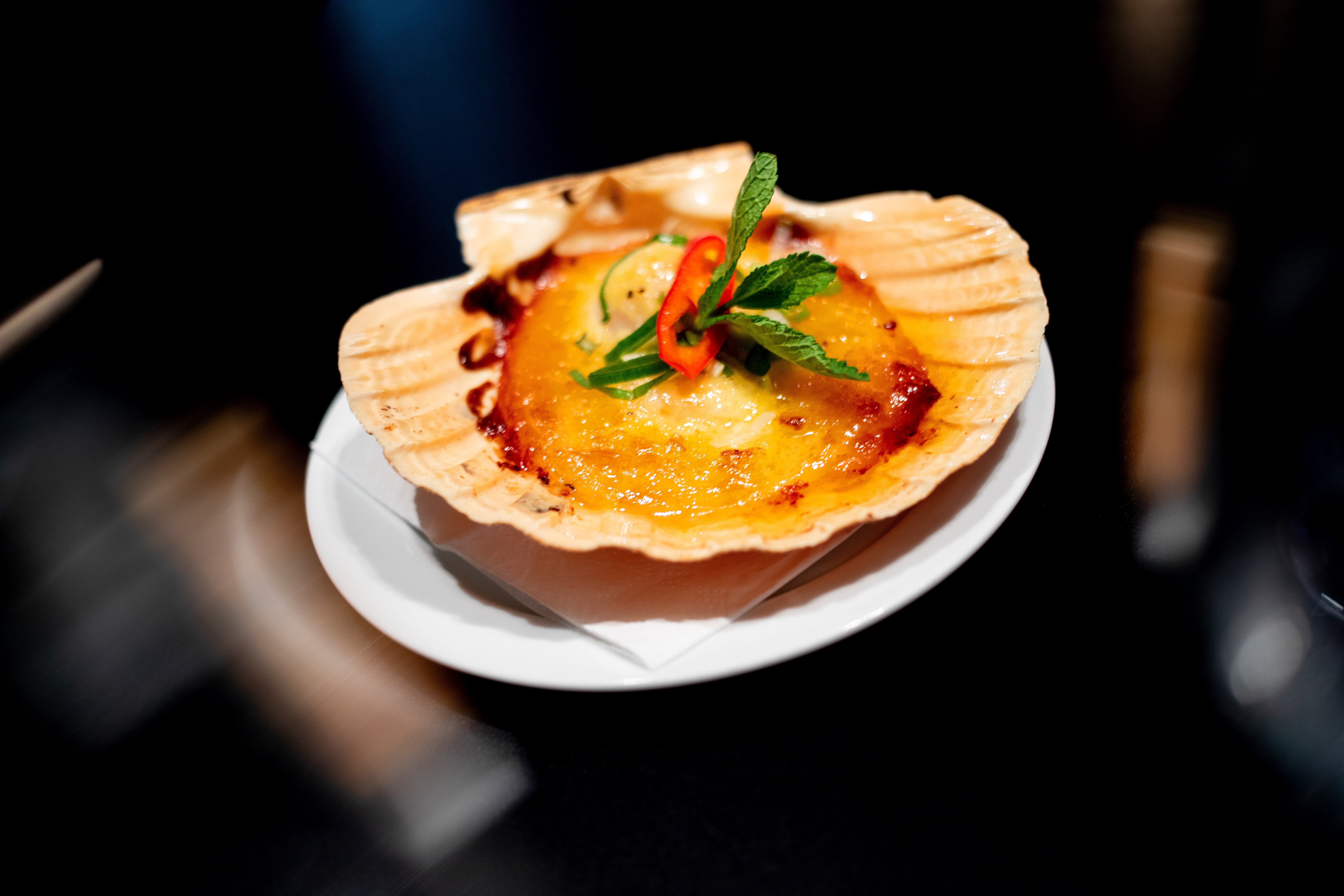 Ovnsbakt kamskjell er både pent å se på og smaker godt.